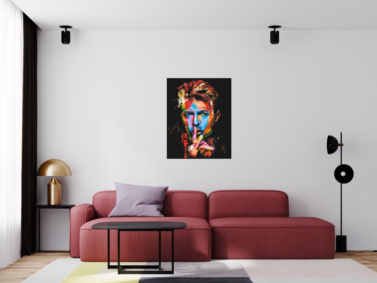 David Bowie - Brick Art Mosaic Kit 4x5 large