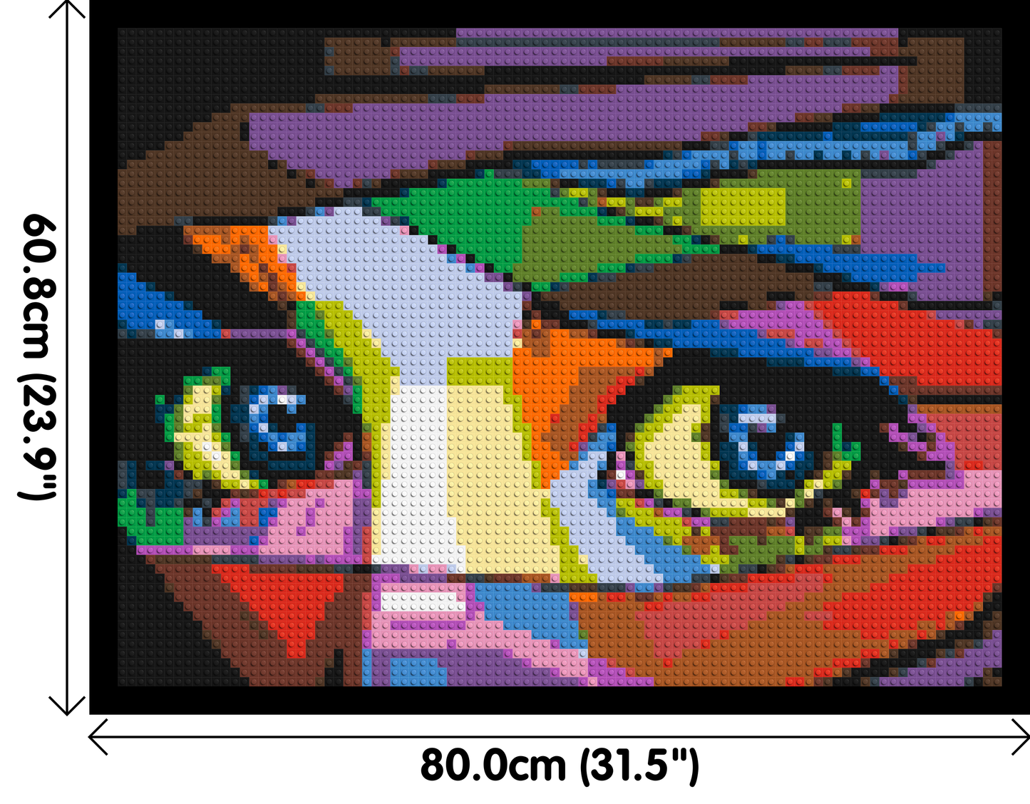 Colourful Gaze - Brick Art Mosaic Kit 4x3 large