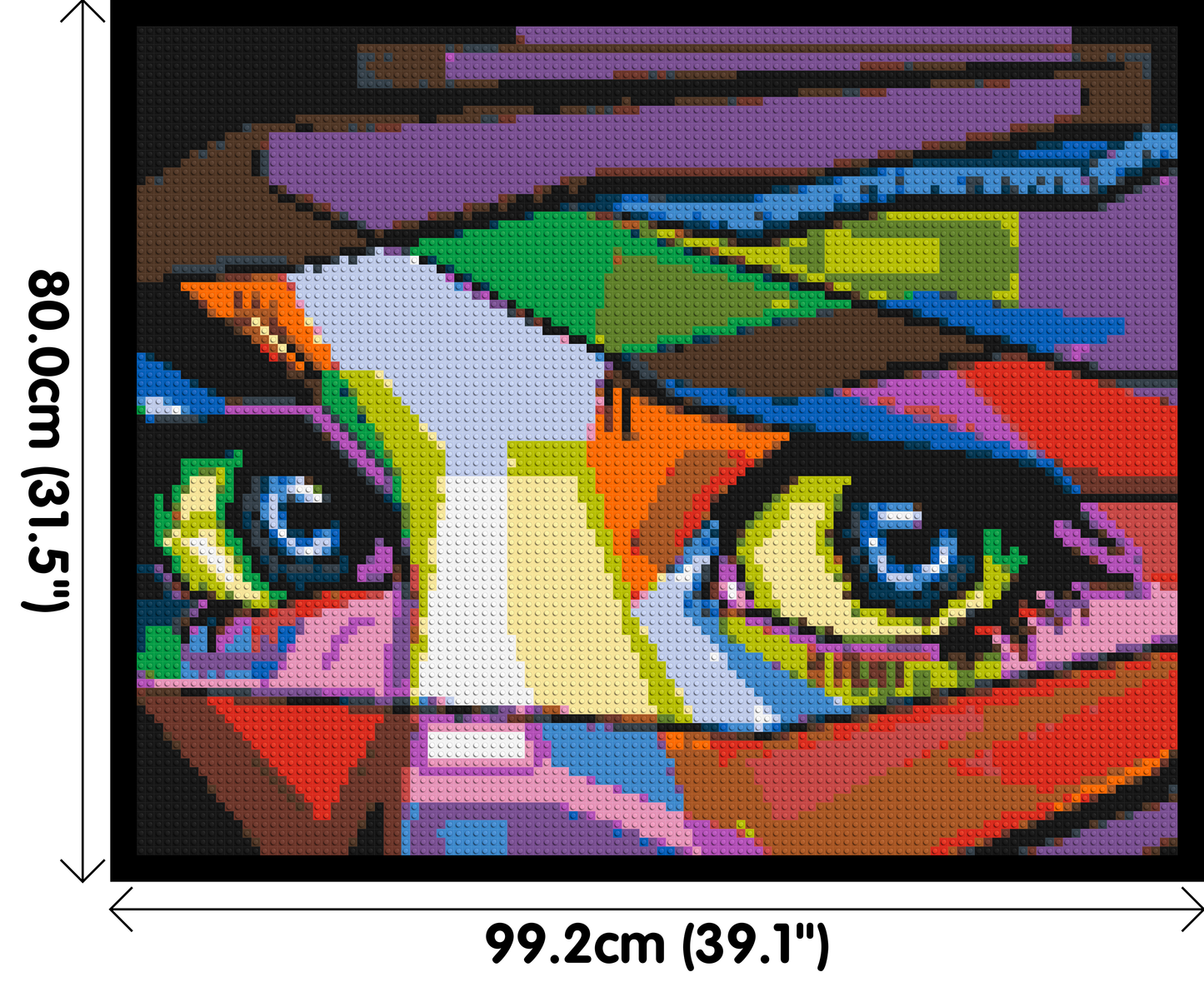 Colourful Gaze - Brick Art Mosaic Kit 5x4 large