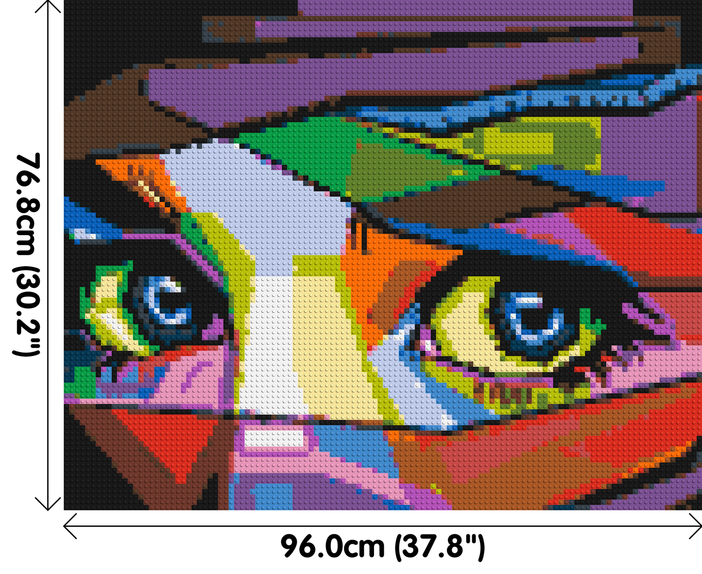 Colourful Gaze - Brick Art Mosaic Kit 5x4 large