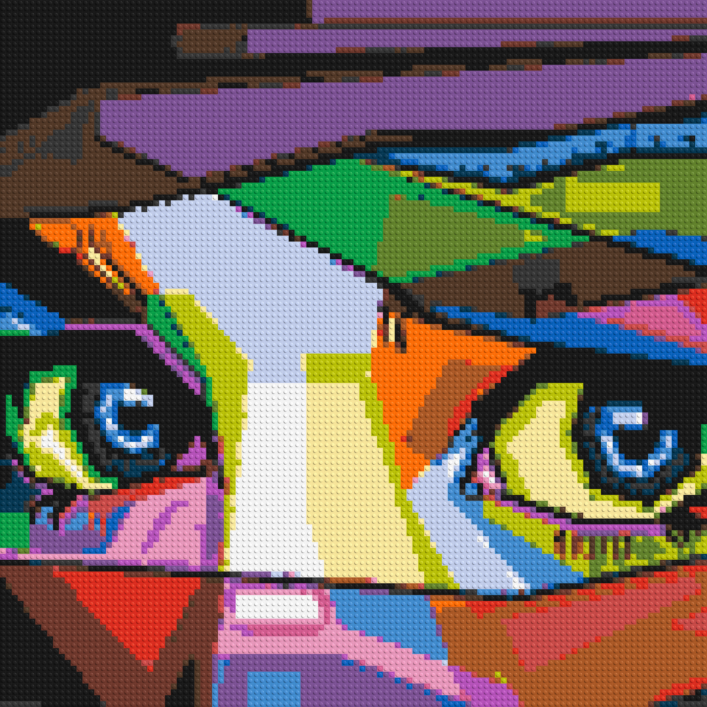 Colourful Gaze - Brick Art Mosaic Kit 5x5 large