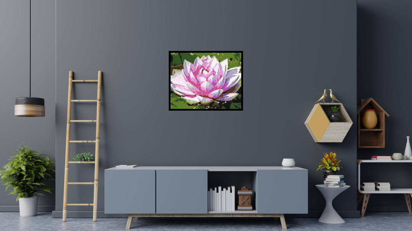 Water Lily - Brick Art Mosaic Kit 5x4 large