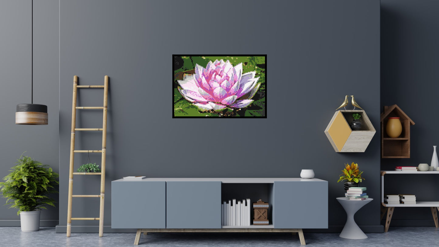 Water Lily - Brick Art Mosaic Kit 6x4 large