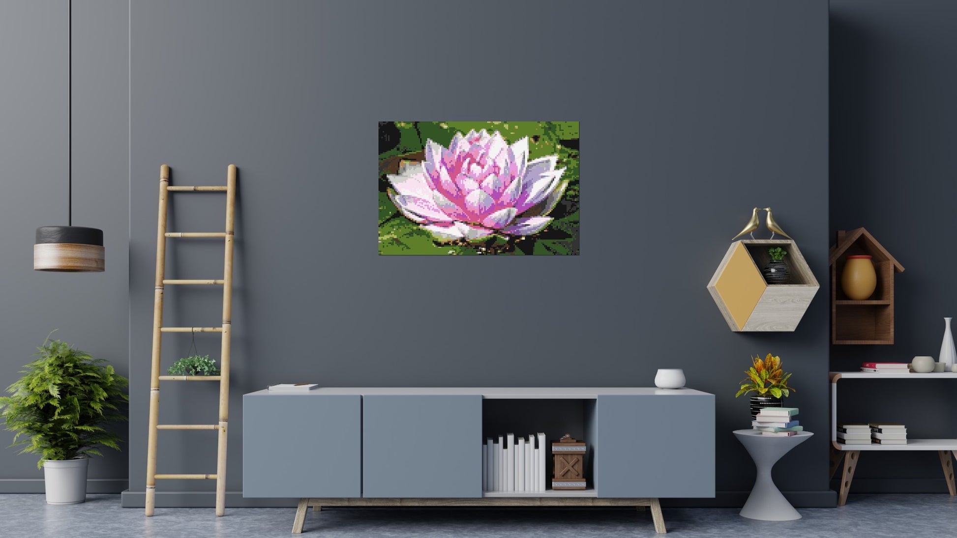 Water Lily - Brick Art Mosaic Kit 6x4 scene