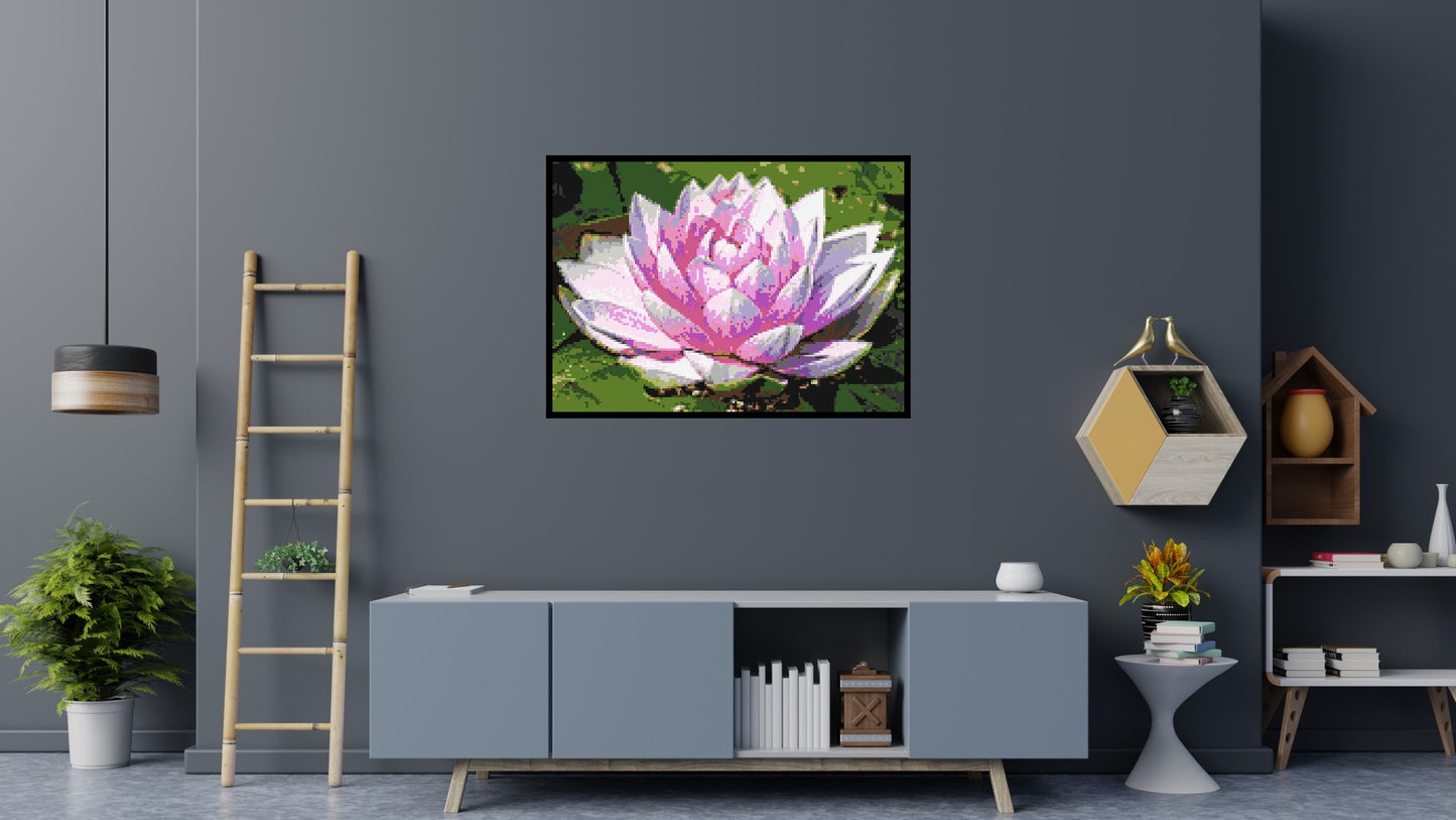 Water Lily - Brick Art Mosaic Kit 7x5 large