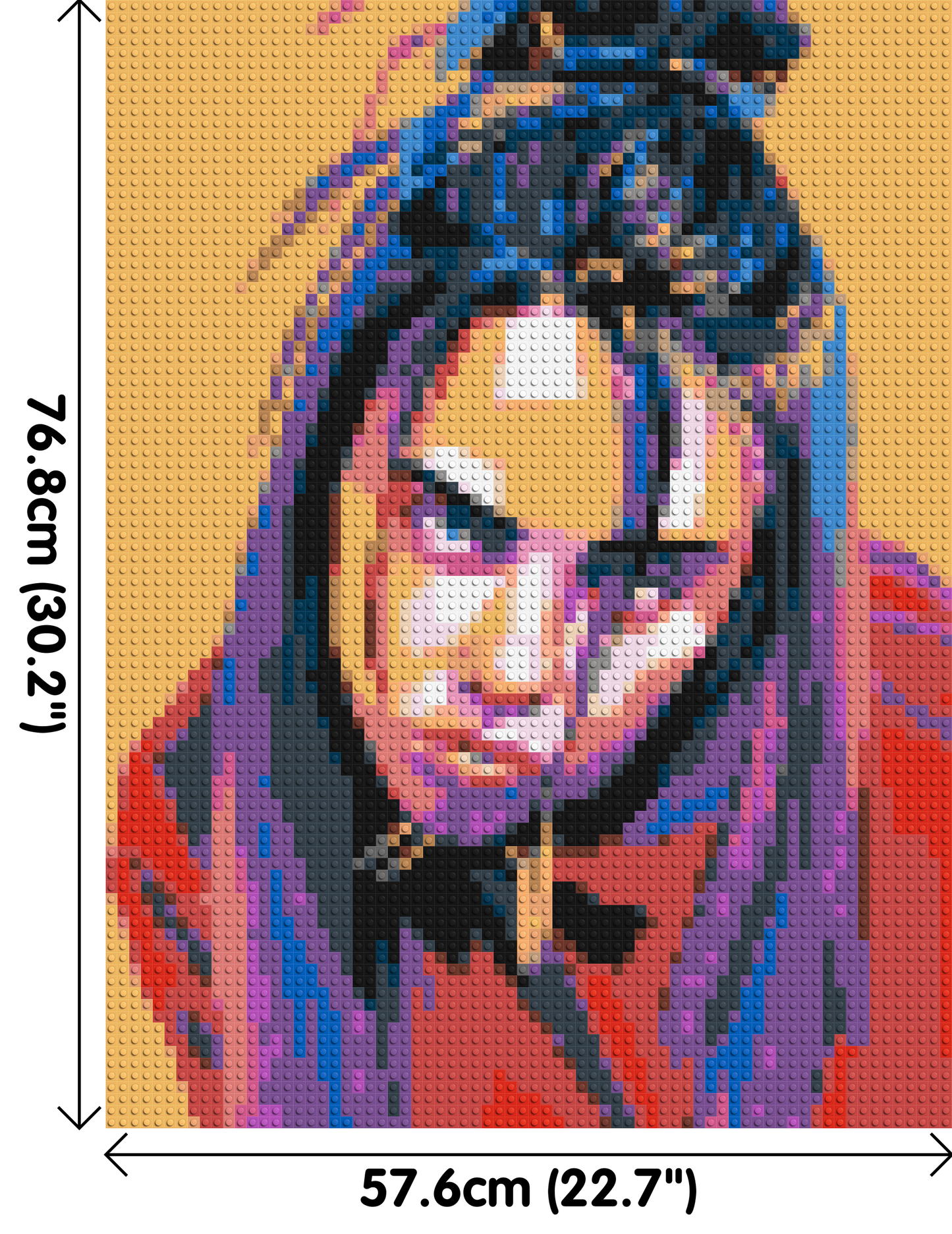 Billie Eilish - Brick Art Mosaic Kit 3x4 large