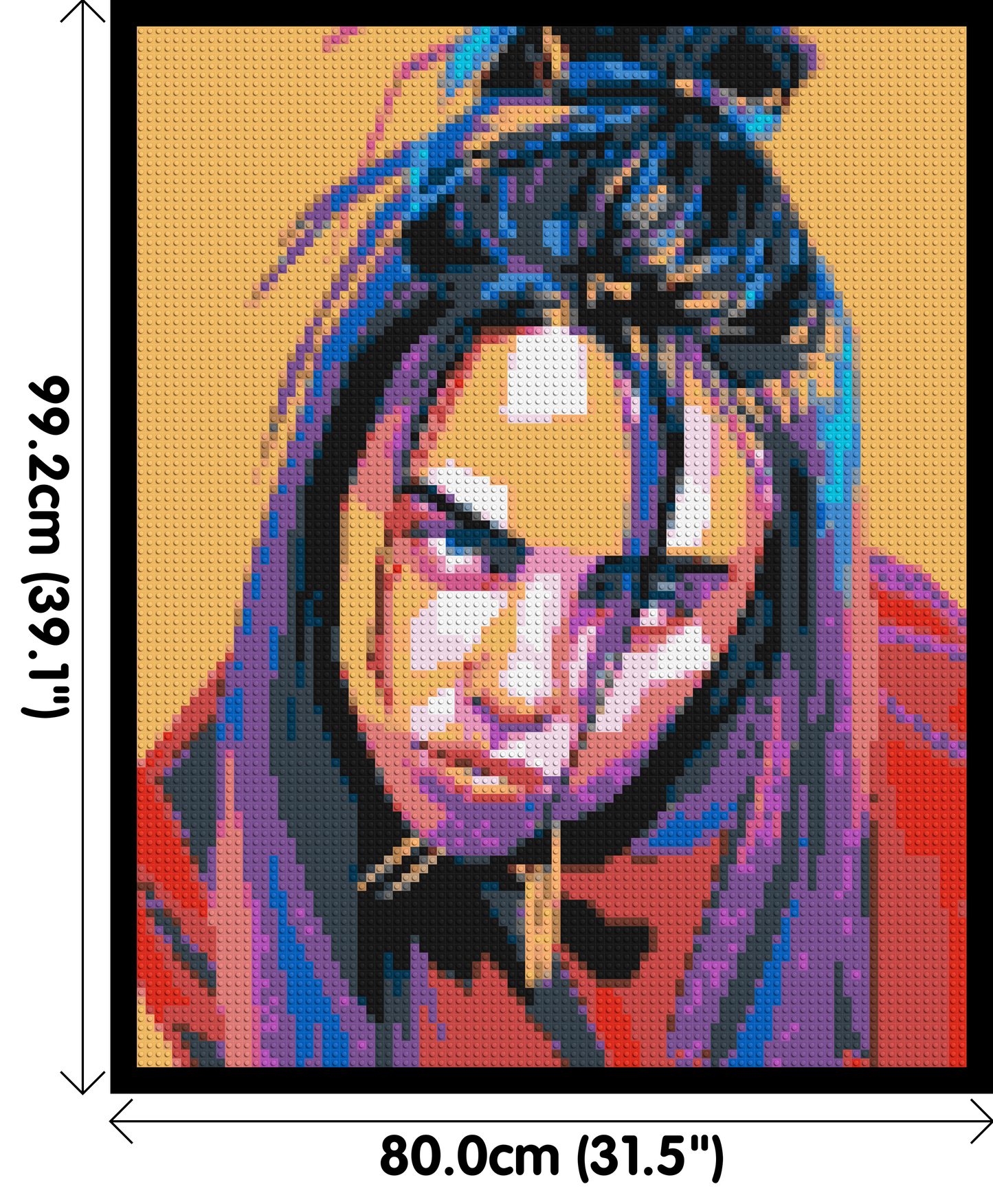 Billie Eilish - Brick Art Mosaic Kit 4x5 large