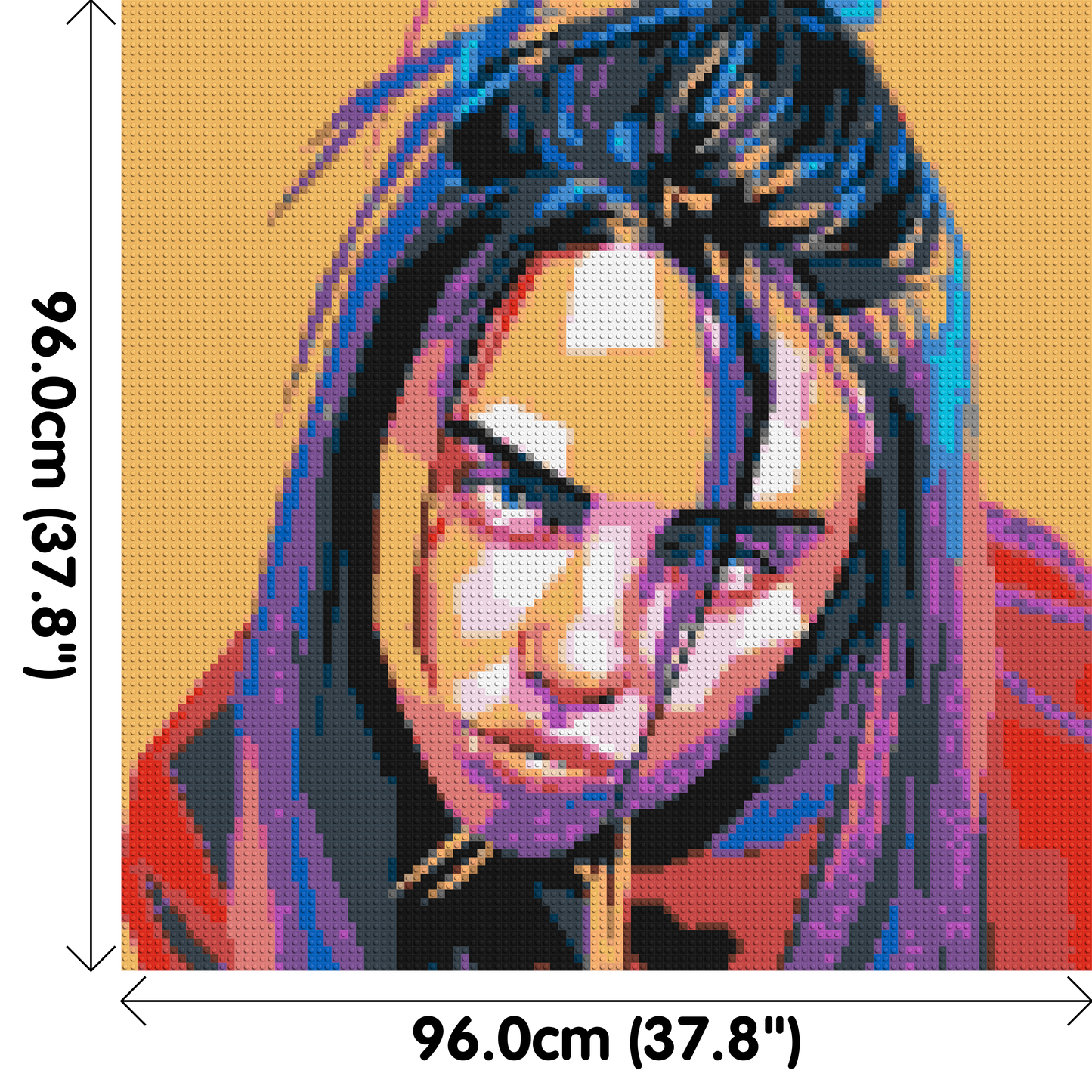 Billie Eilish - Brick Art Mosaic Kit 5x5 large