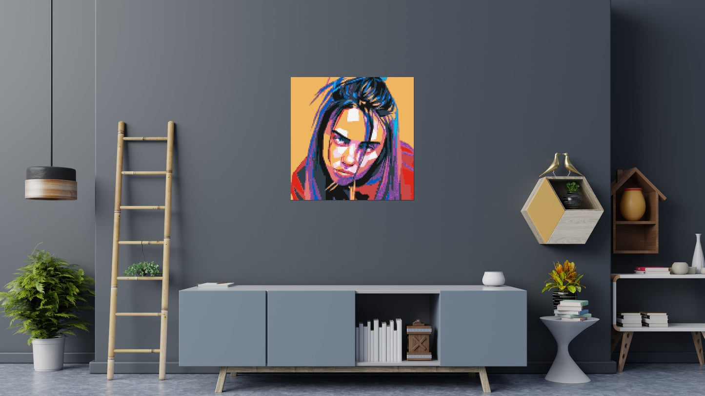 Billie Eilish - Brick Art Mosaic Kit 5x5 large