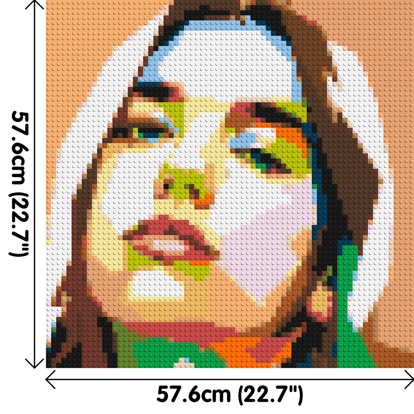 Dua Lipa #2 - Brick Art Mosaic Kit 3x3 large