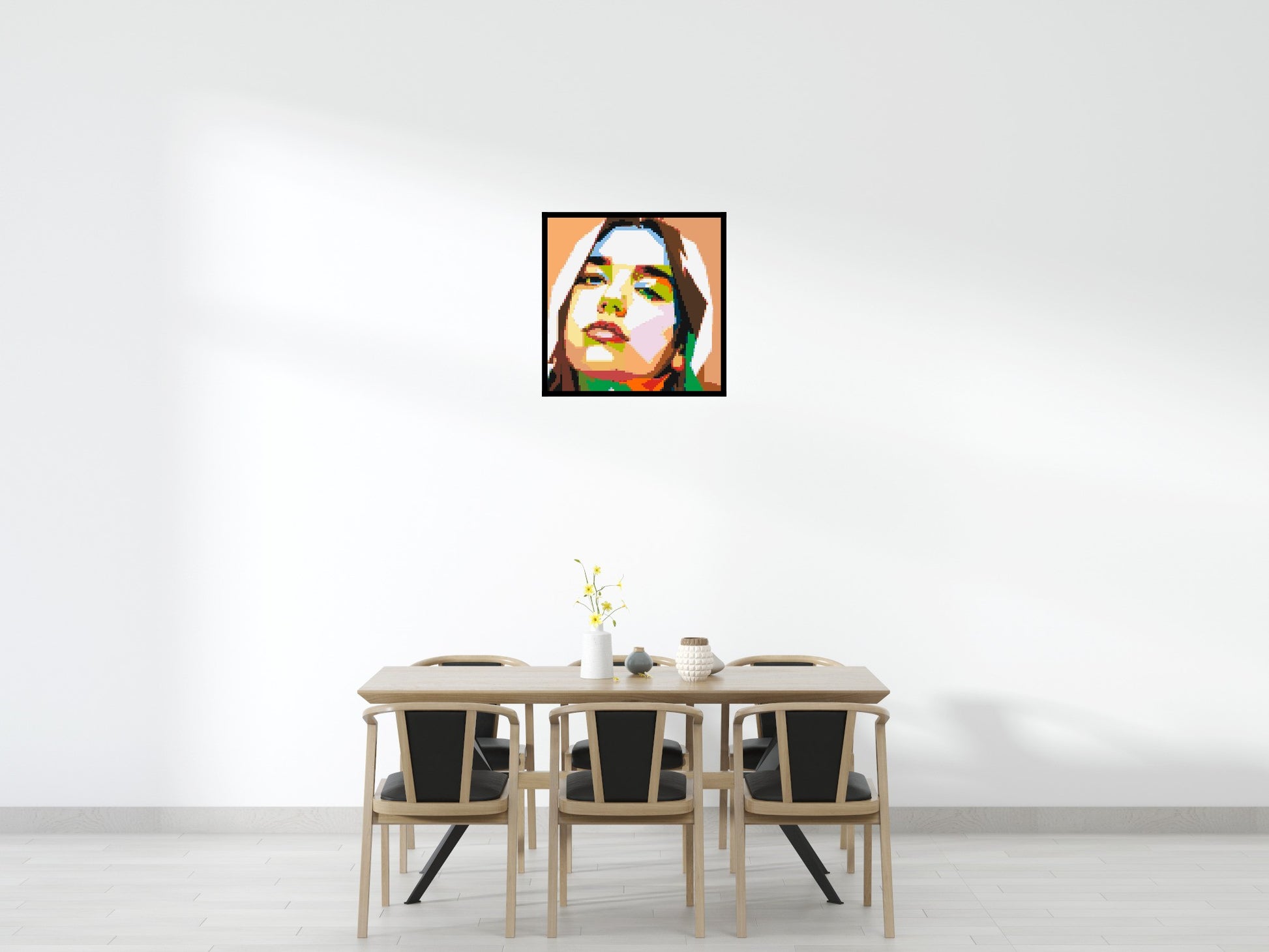 Dua Lipa #2 - Brick Art Mosaic Kit 4x4 scene with frame