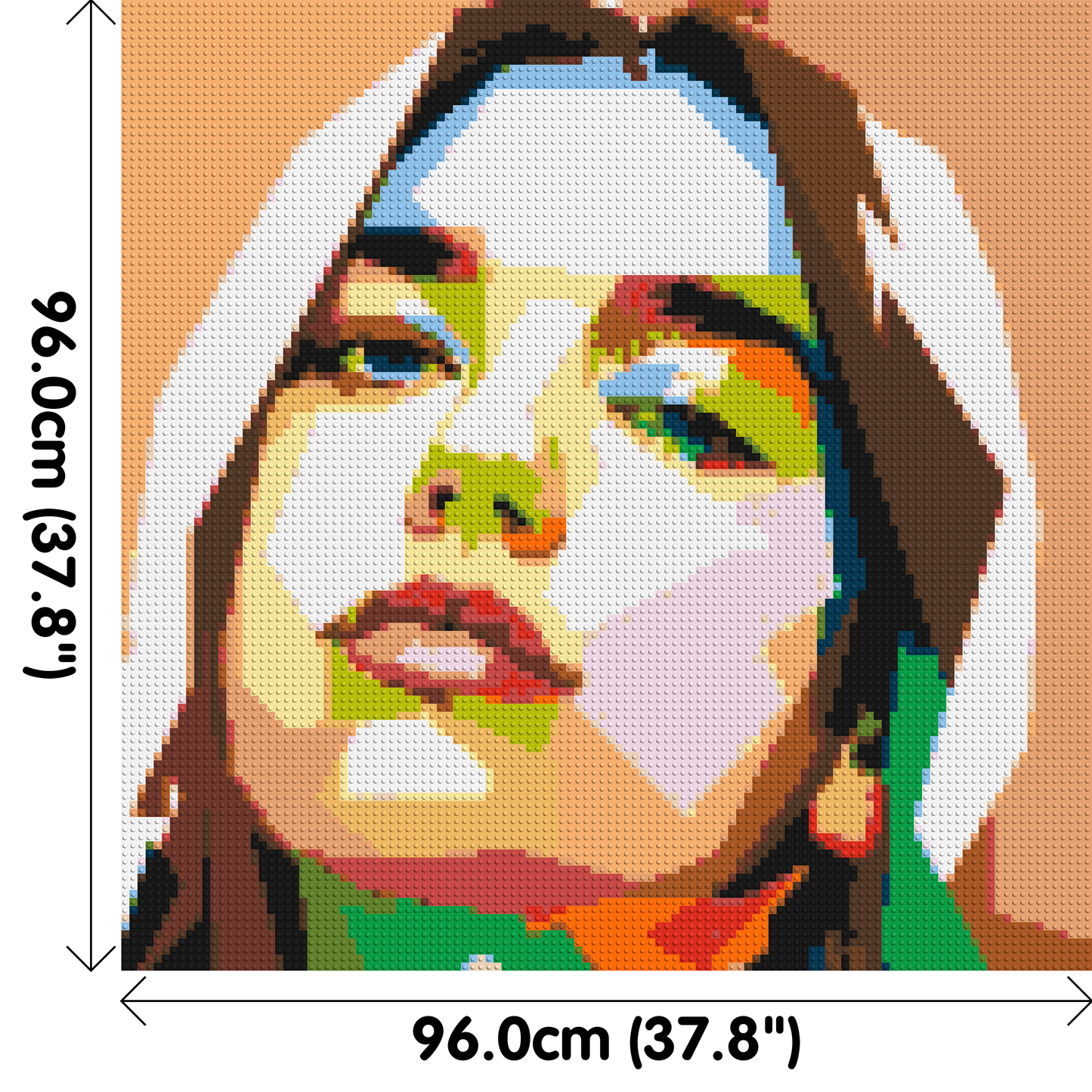 Dua Lipa #2 - Brick Art Mosaic Kit 5x5 large