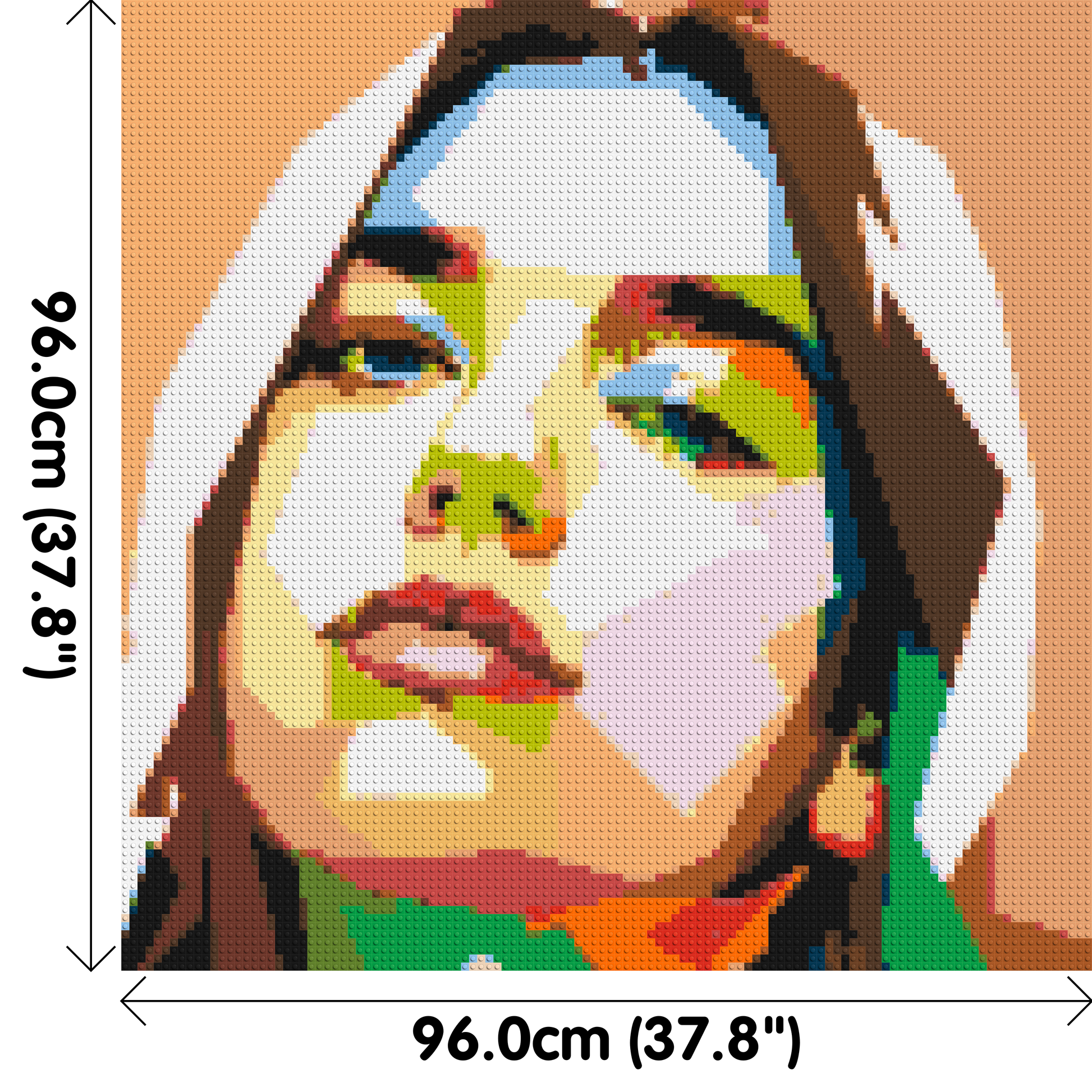 Dua Lipa #2 - Brick Art Mosaic Kit 5x5 dimensions