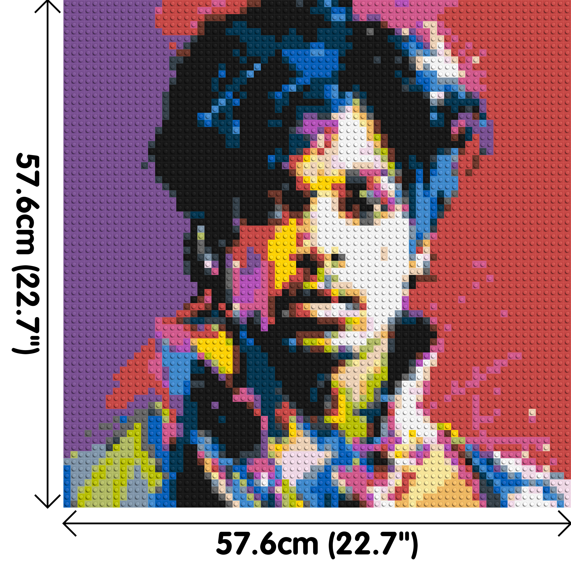 Prince - Brick Art Mosaic Kit 3x3 dimensions