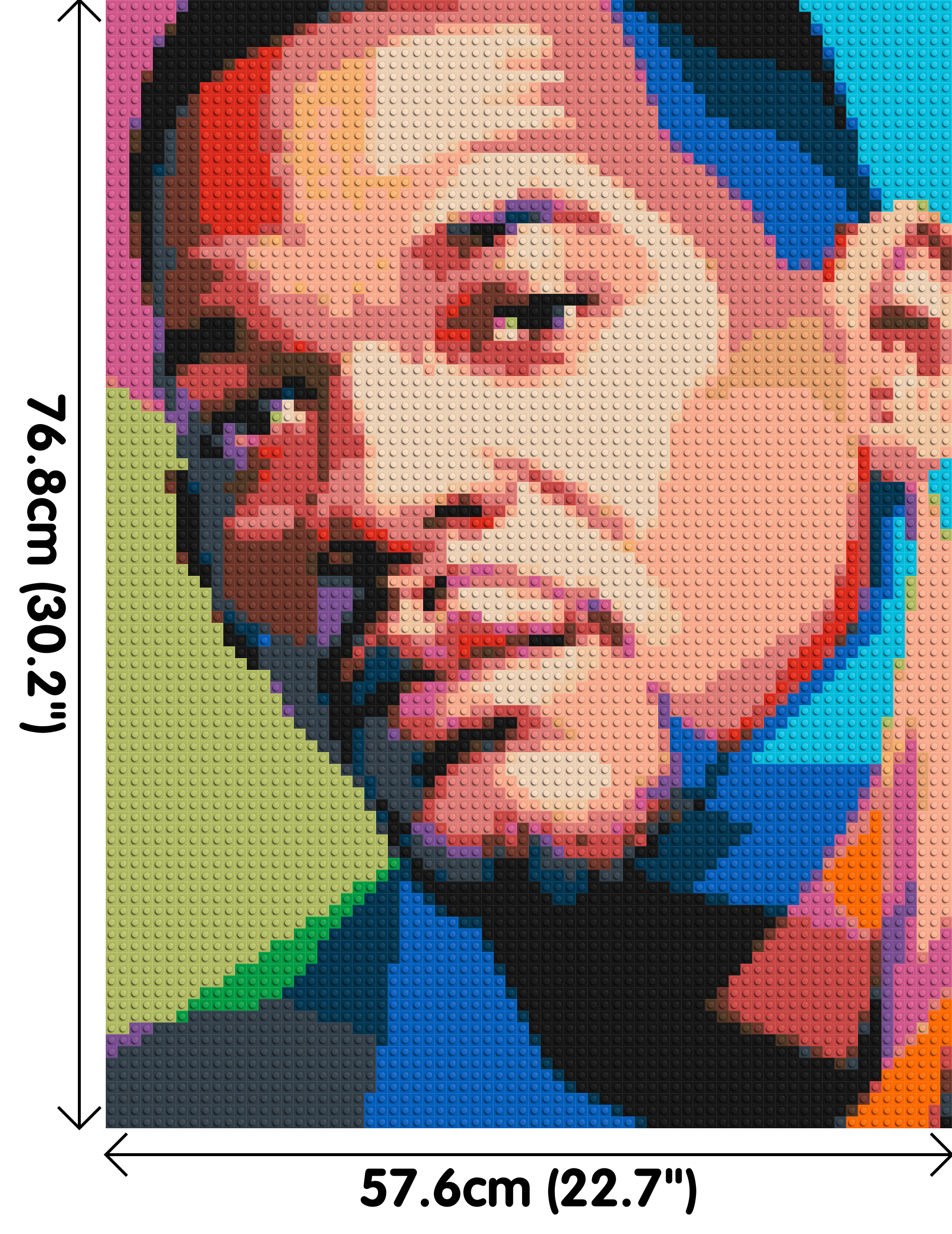 Will Smith - Brick Art Mosaic Kit 3x4 dimensions