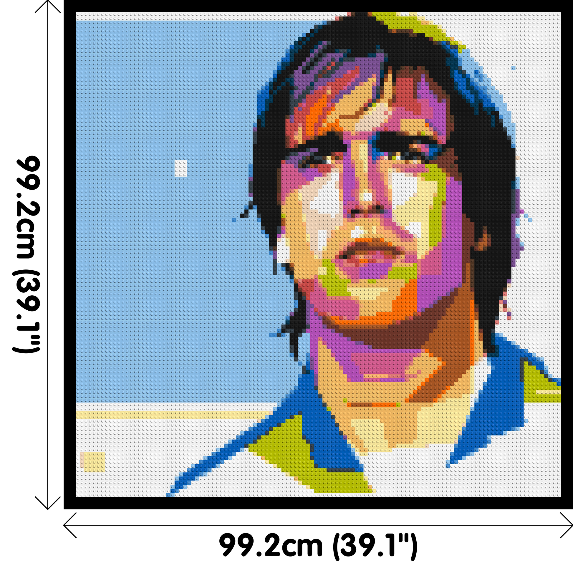 Gabriel Batistuta - Brick Art Mosaic Kit 5x5 dimensions with frame