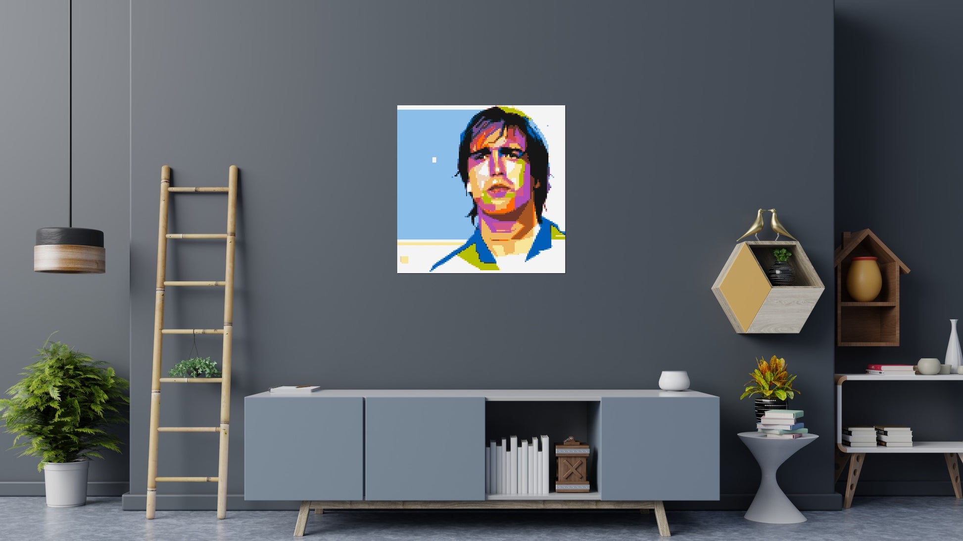 Gabriel Batistuta - Brick Art Mosaic Kit 5x5 scene