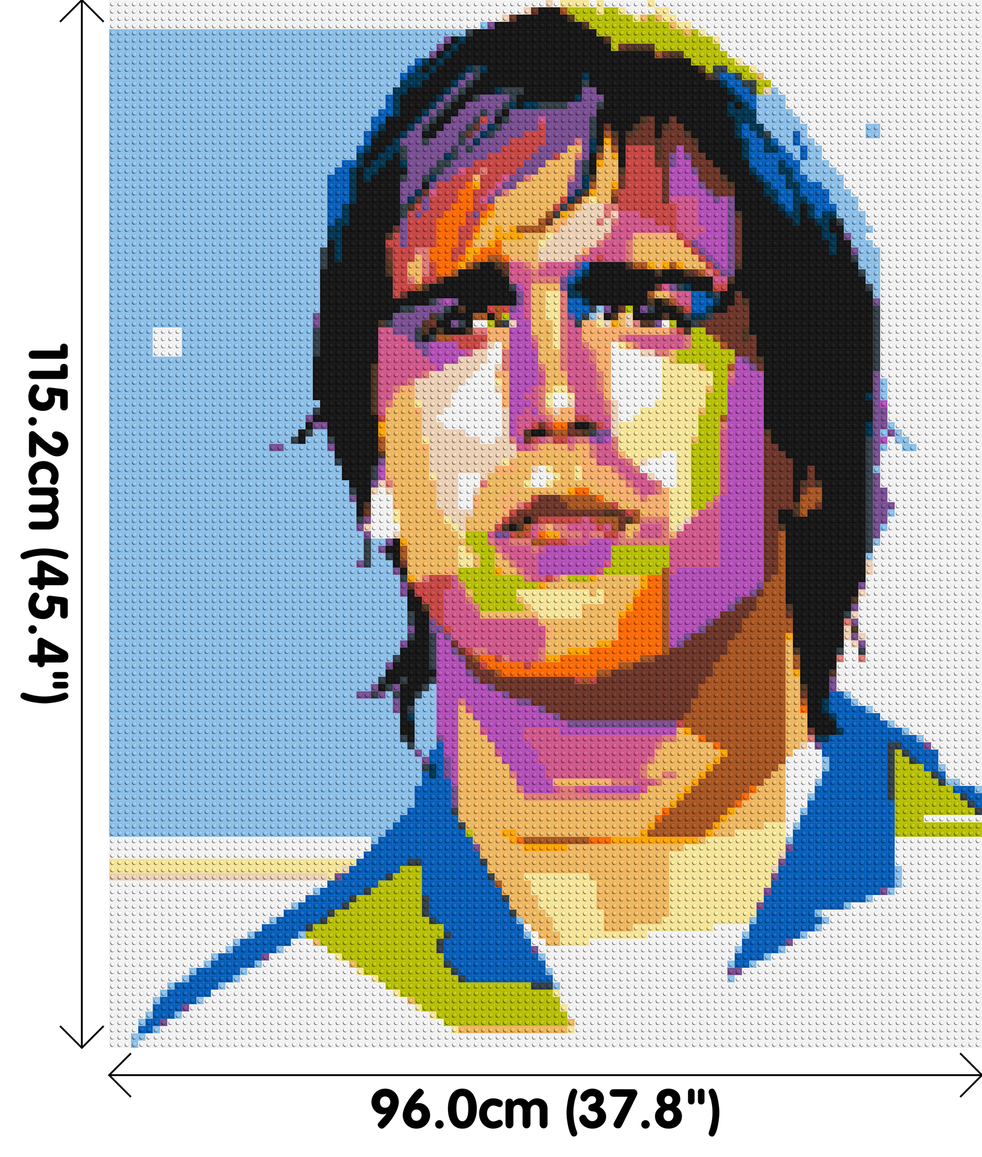 Gabriel Batistuta - Brick Art Mosaic Kit 5x6 dimensions