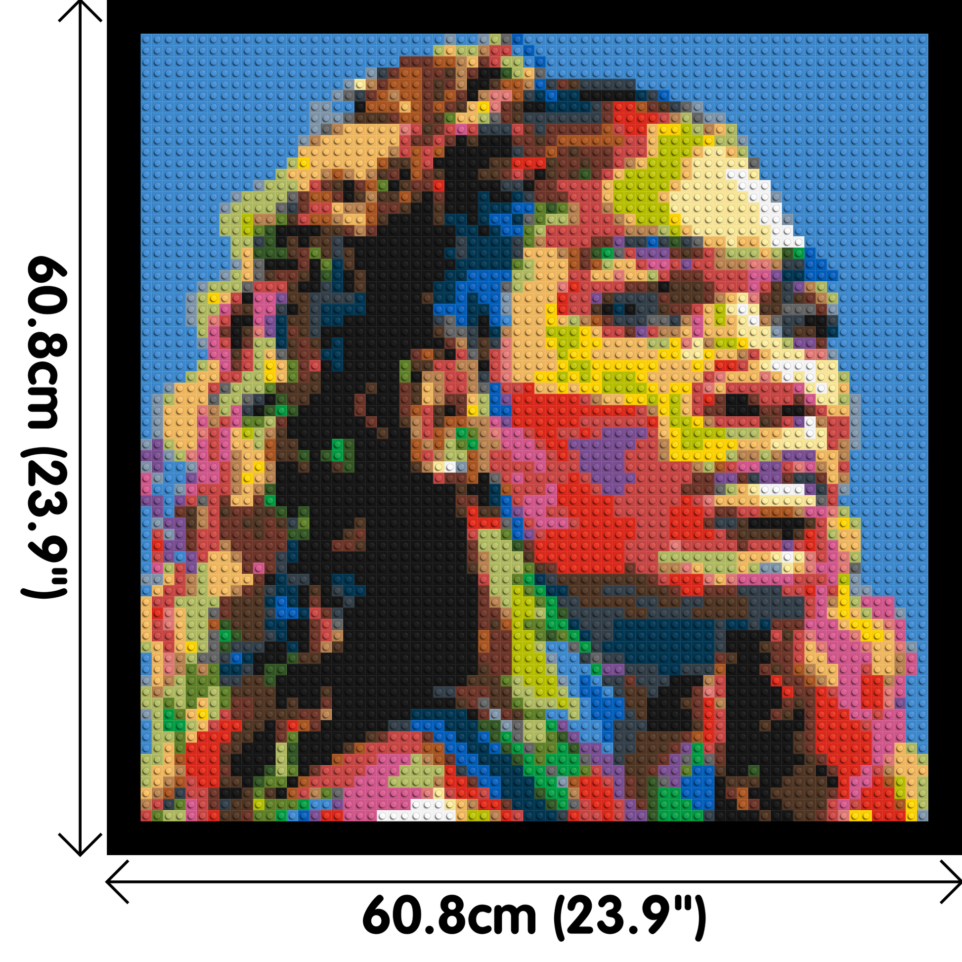 Serena Williams - Brick Art Mosaic Kit 3x3 dimensions with frame