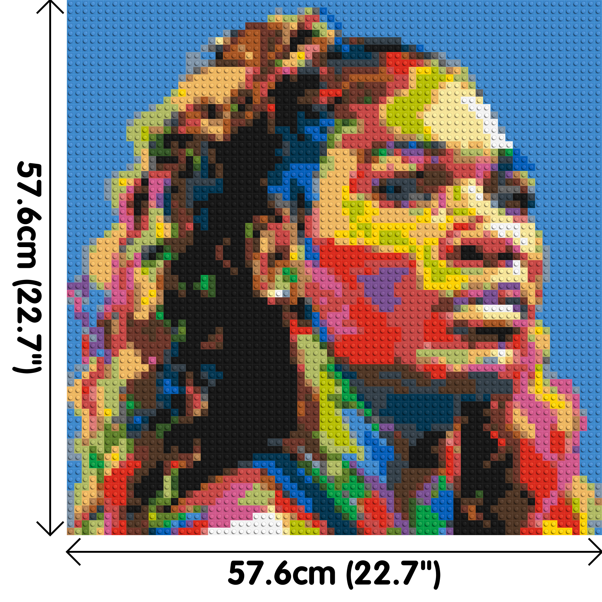 Serena Williams - Brick Art Mosaic Kit 3x3 dimensions