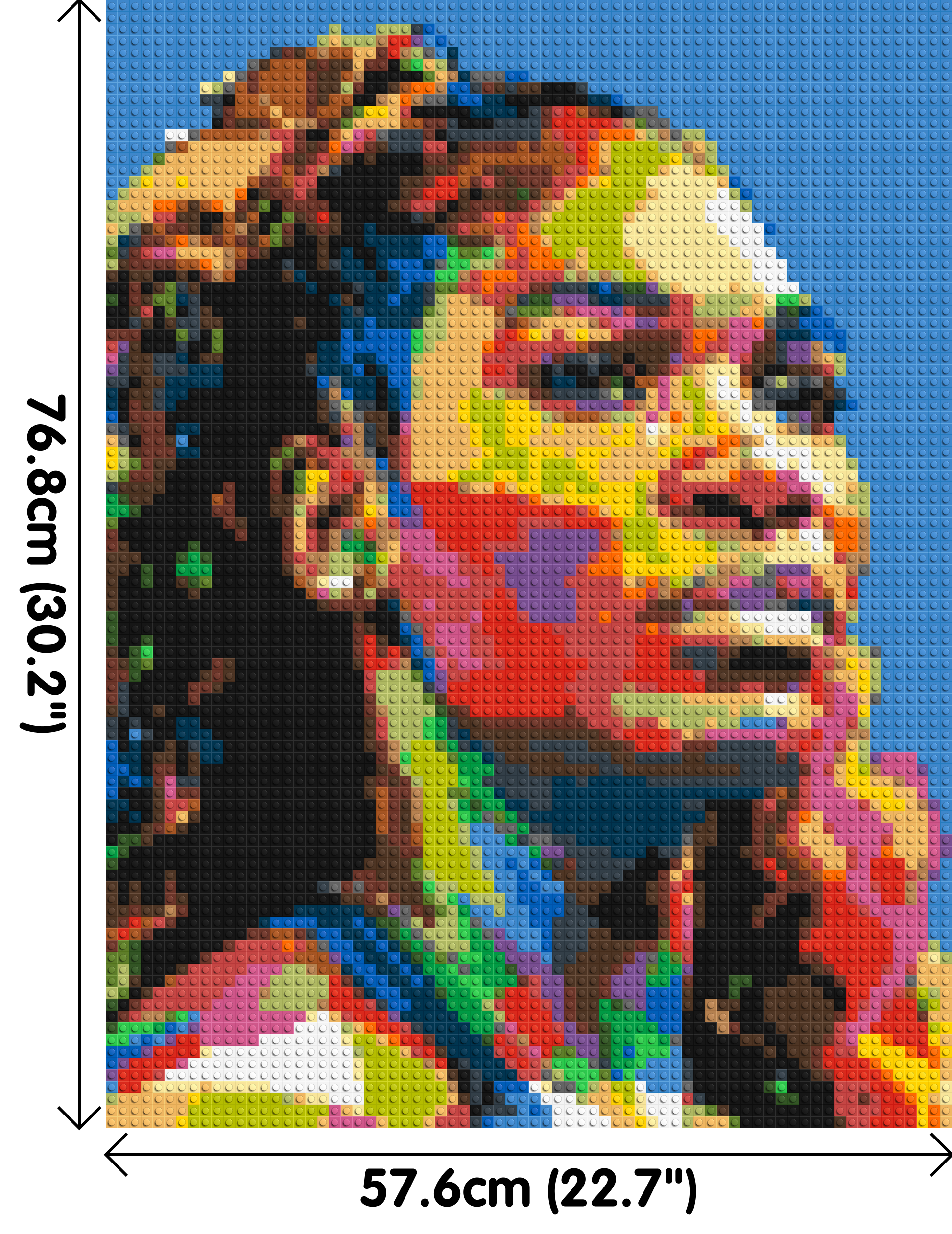 Serena Williams - Brick Art Mosaic Kit 3x4 dimensions