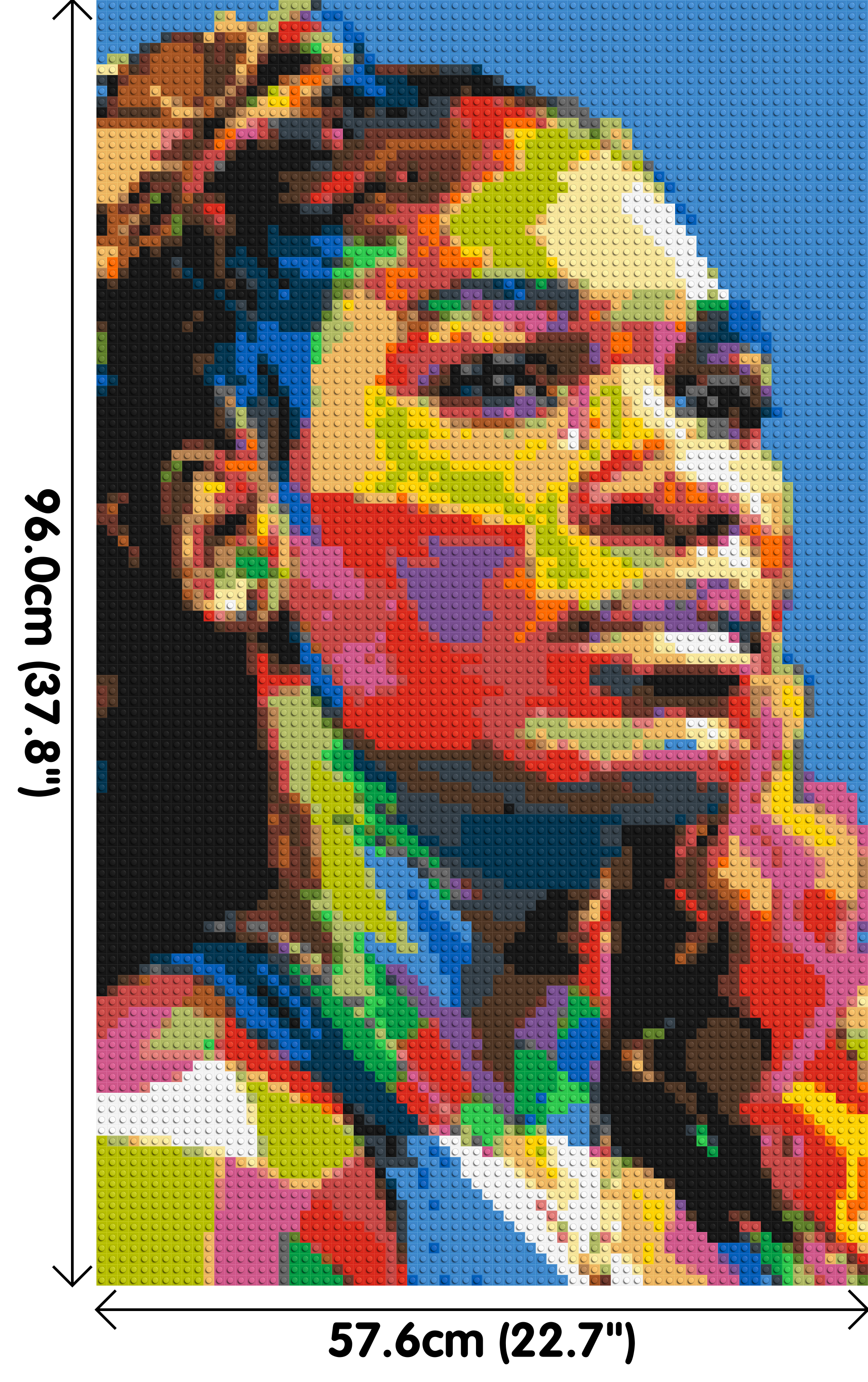 Serena Williams - Brick Art Mosaic Kit 3x5 dimensions