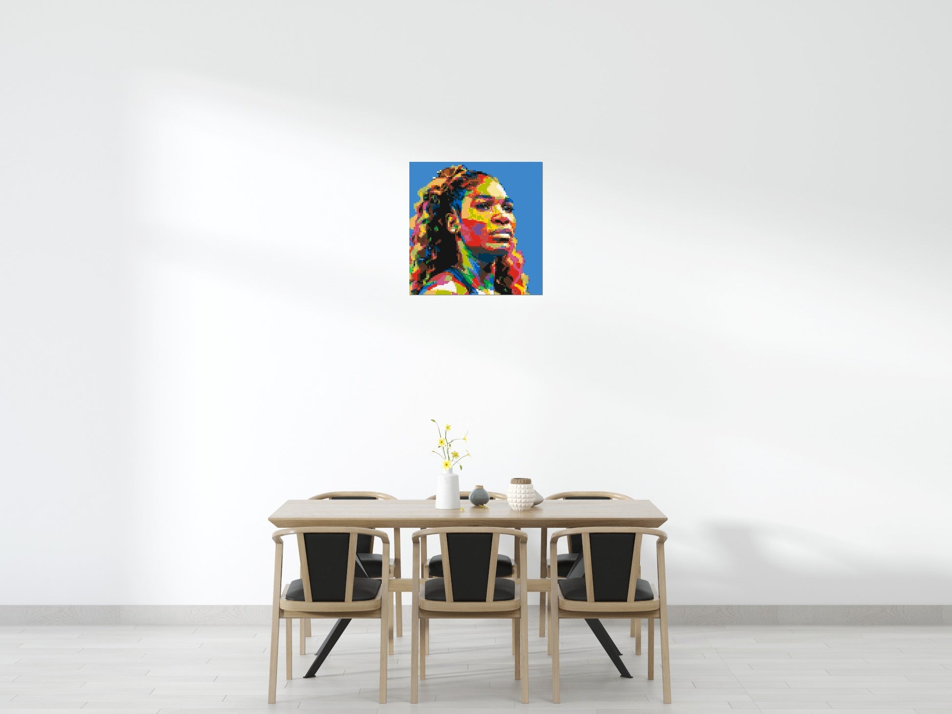 Serena Williams - Brick Art Mosaic Kit 4x4 scene