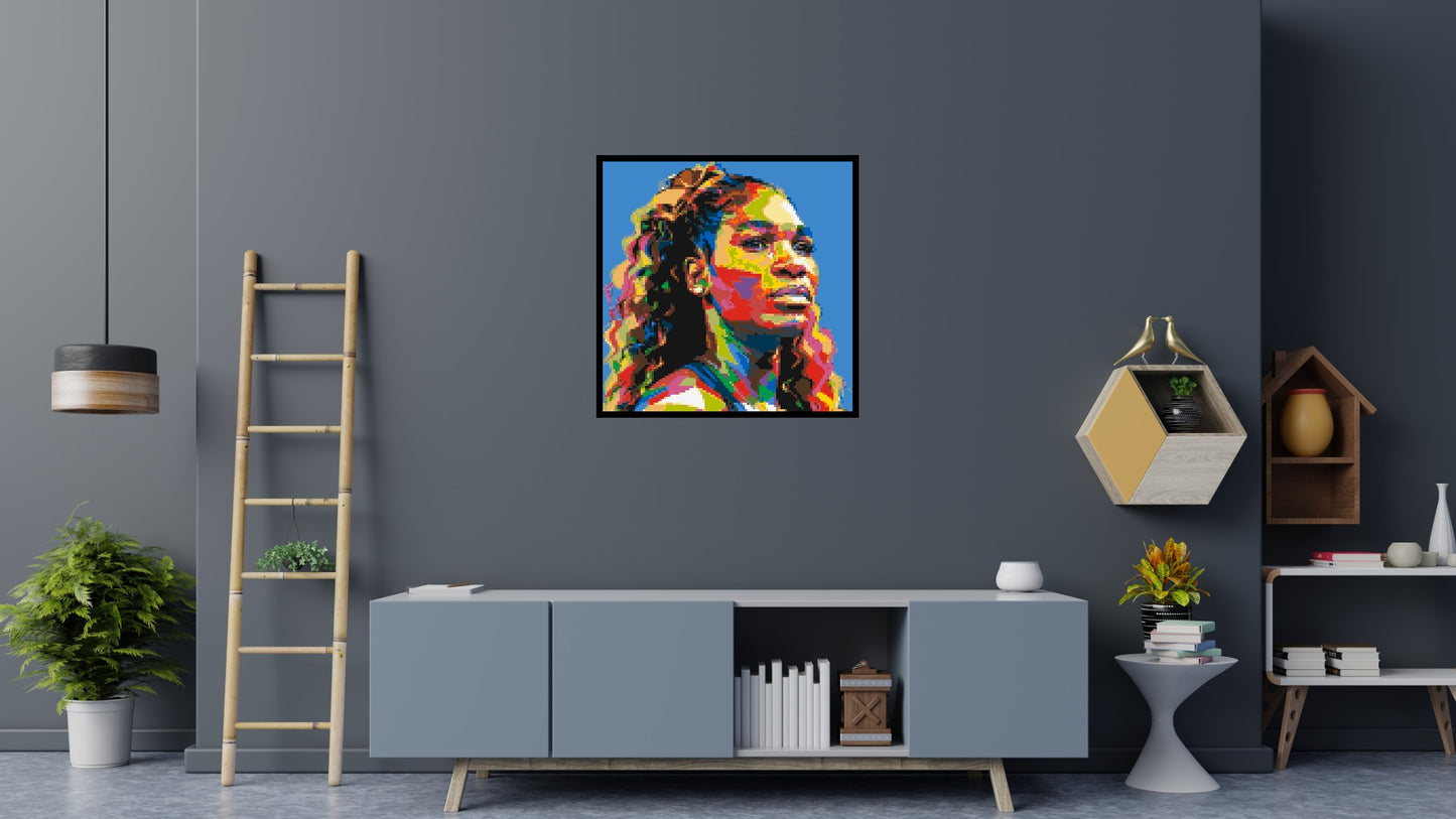 Serena Williams - Brick Art Mosaic Kit 5x5 large