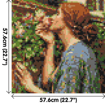 The Soul of The Rose by J. W. Waterhouse - Brick Art Mosaic Kit 3x3 large