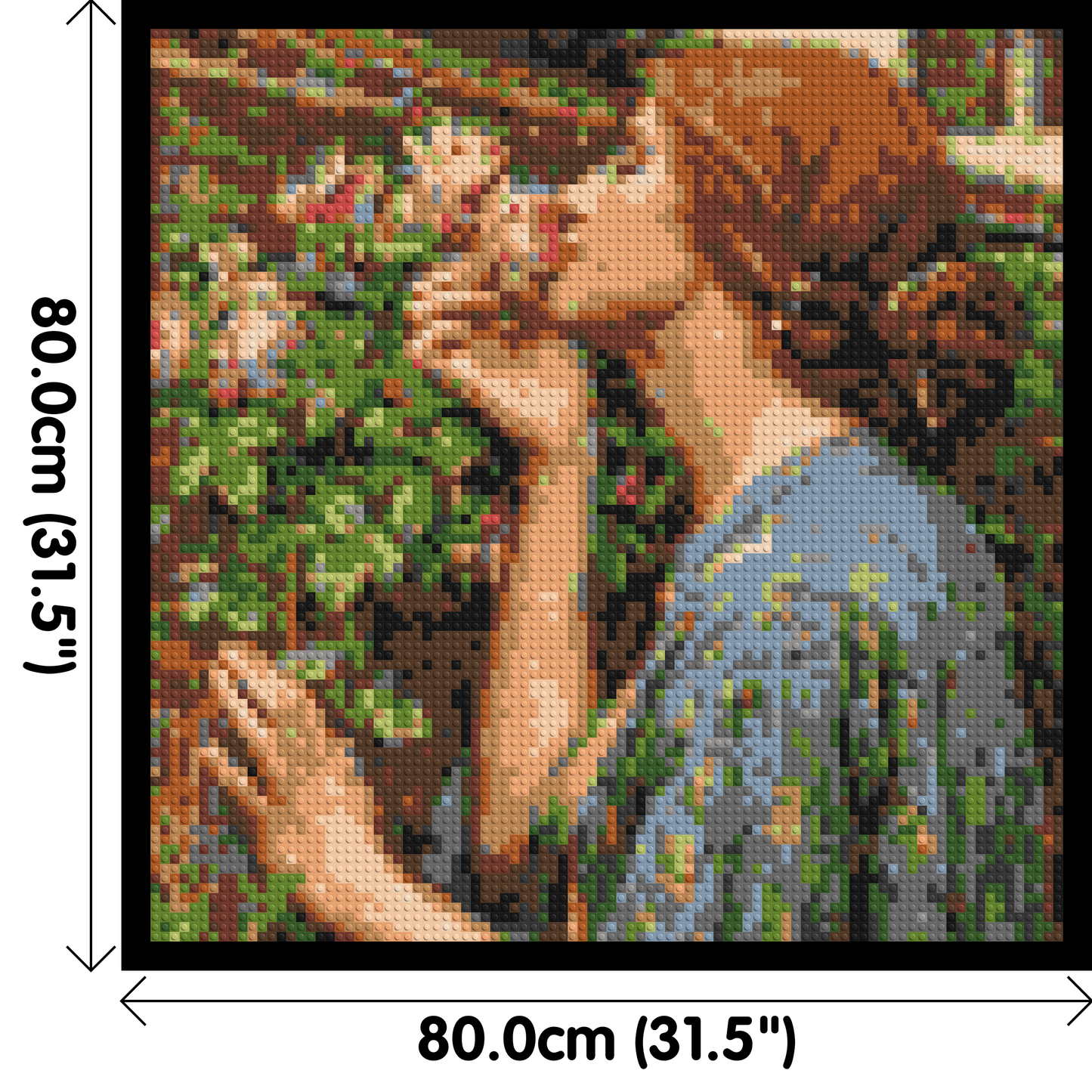 The Soul of The Rose by J. W. Waterhouse - Brick Art Mosaic Kit 4x4 large