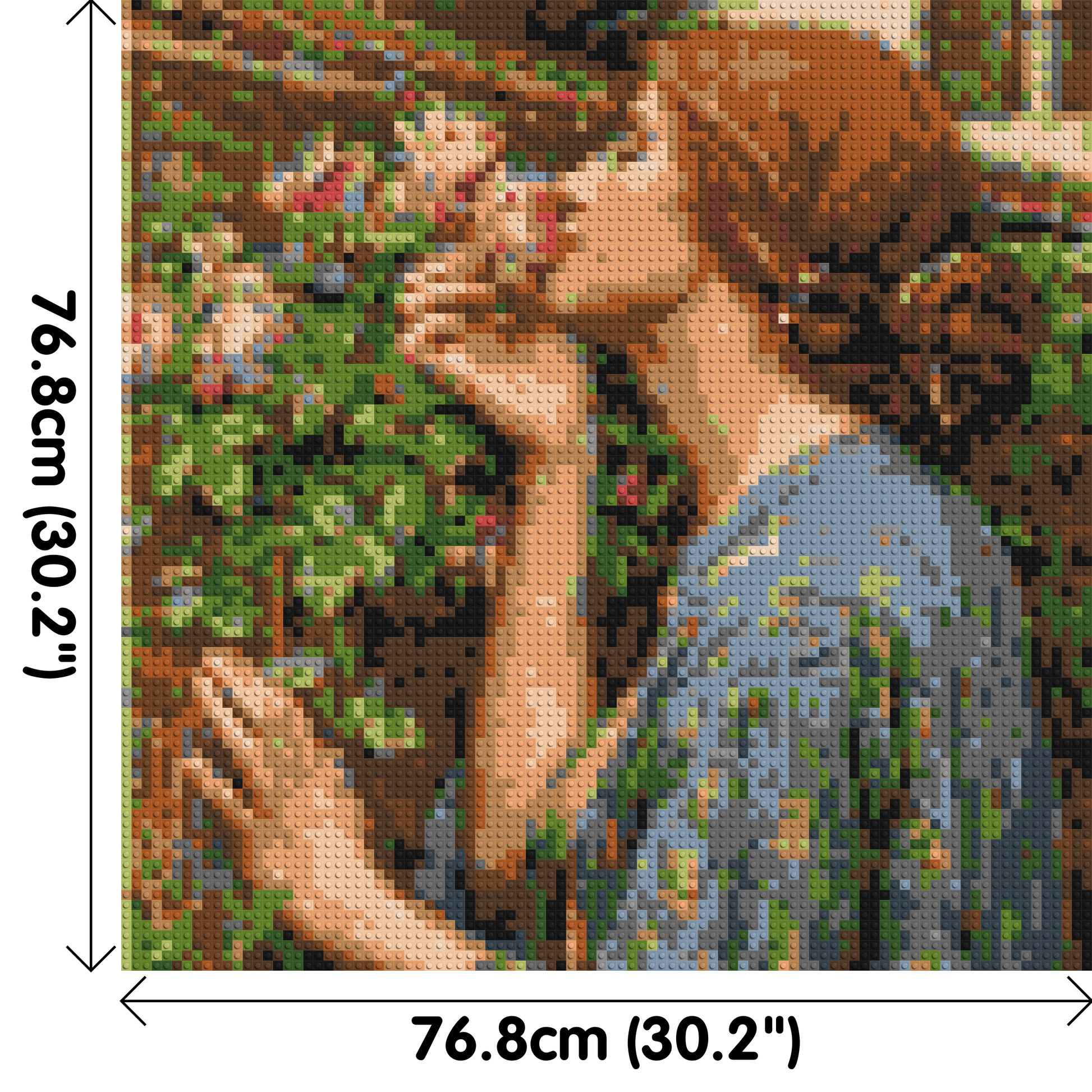 The Soul of The Rose by J. W. Waterhouse - Brick Art Mosaic Kit 4x4 dimensions