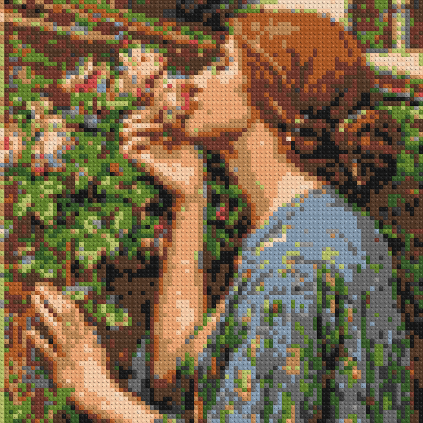 The Soul of The Rose by J. W. Waterhouse - Brick Art Mosaic Kit 4x4 large