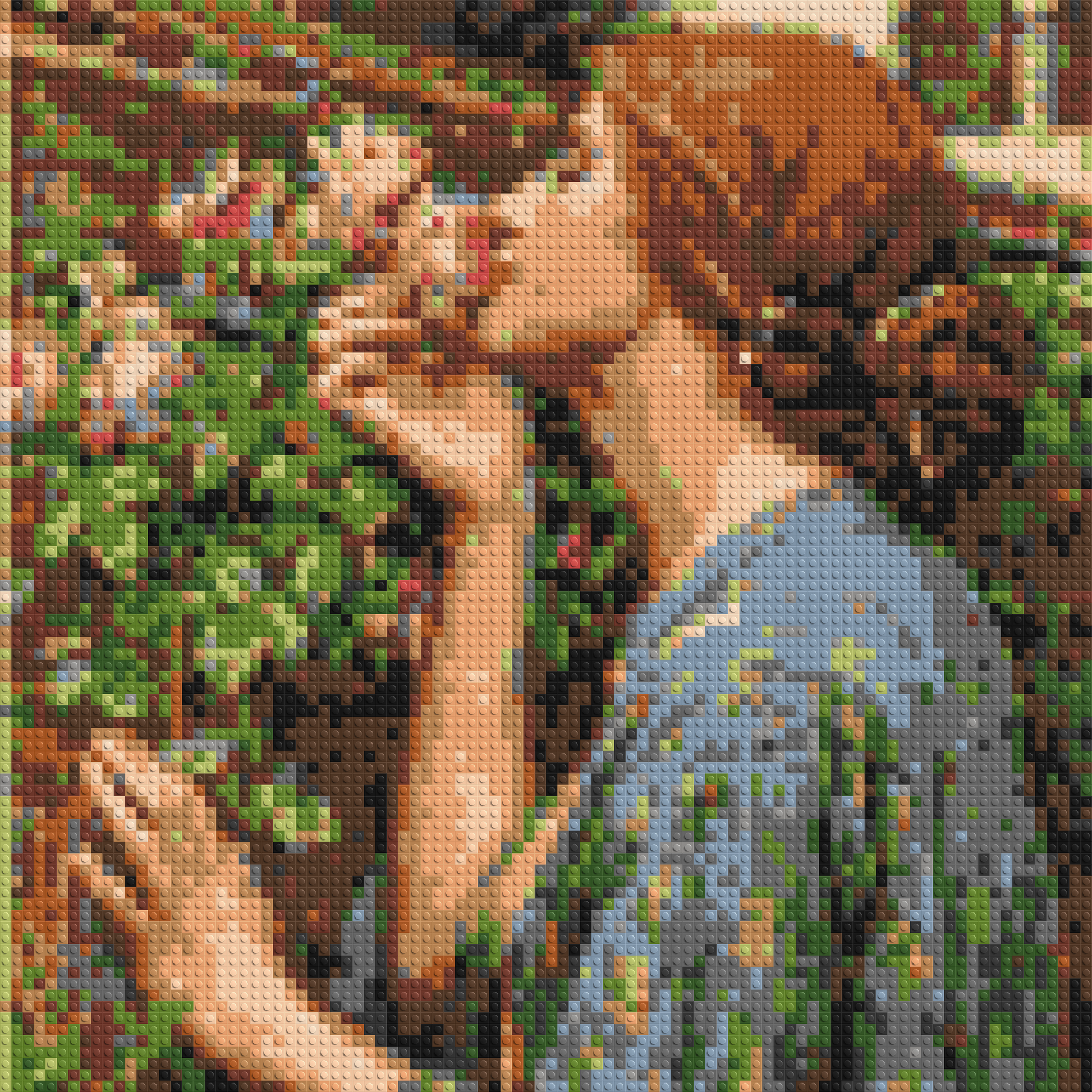 The Soul of The Rose by J. W. Waterhouse - Brick Art Mosaic Kit 4x4 large