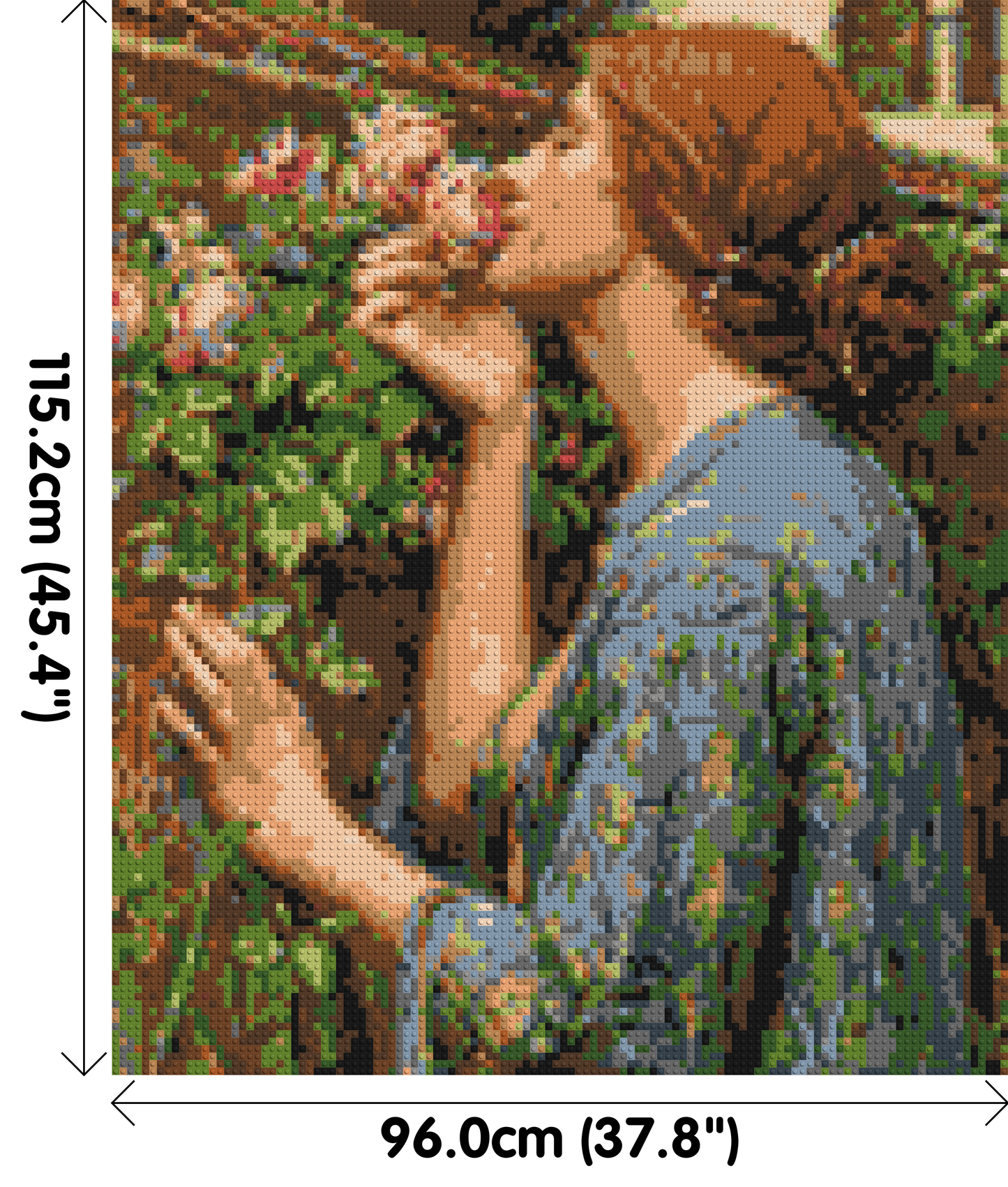 The Soul of The Rose by J. W. Waterhouse - Brick Art Mosaic Kit 5x6 large