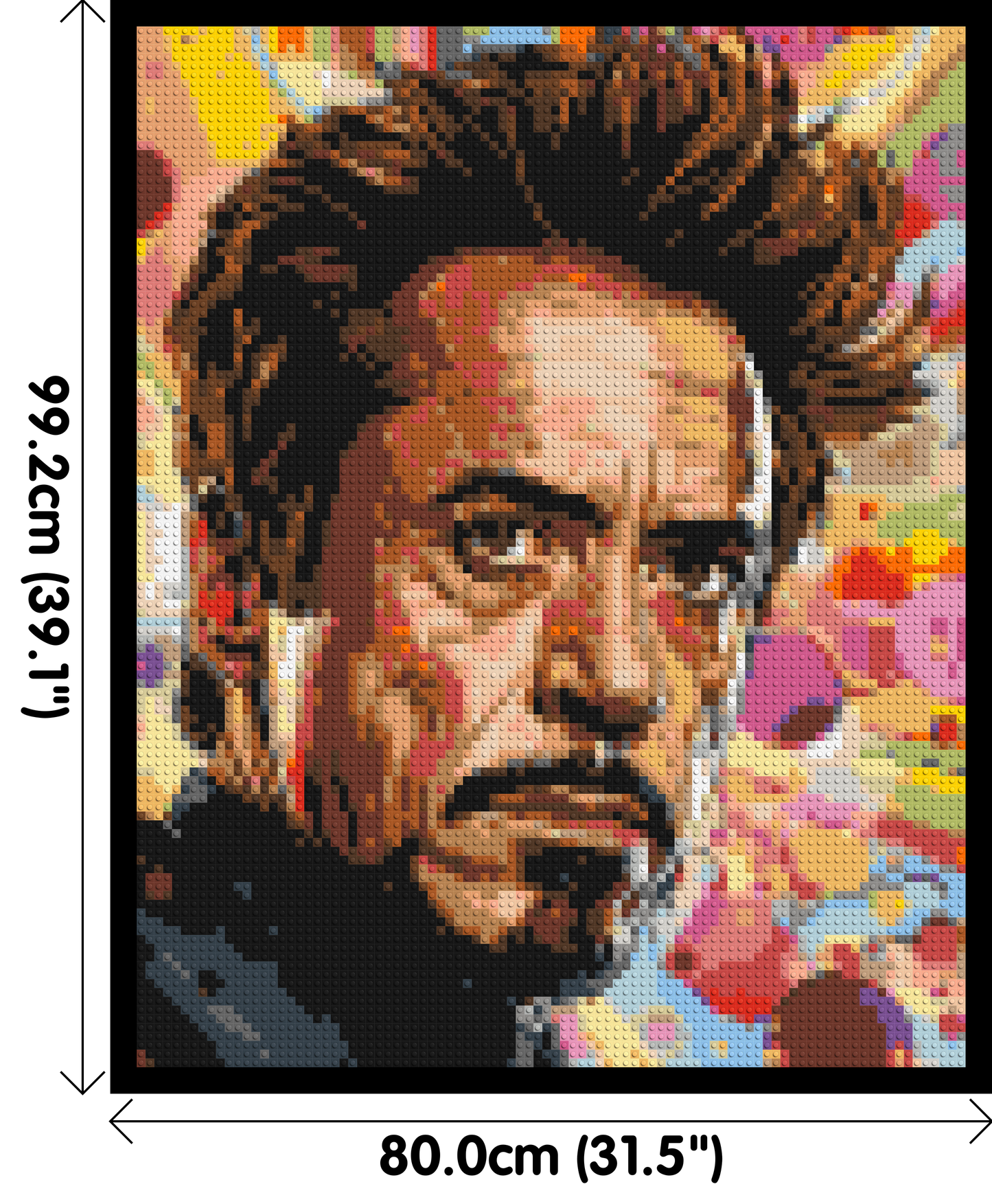 Robert Downey Jr. - Brick Art Mosaic Kit 4x5 large