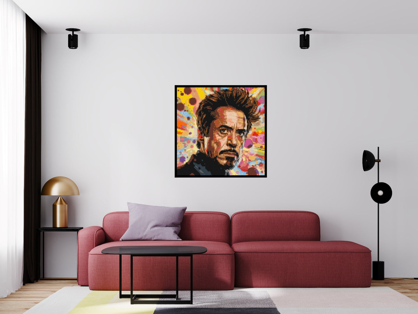 Robert Downey Jr. - Brick Art Mosaic Kit 5x5 large