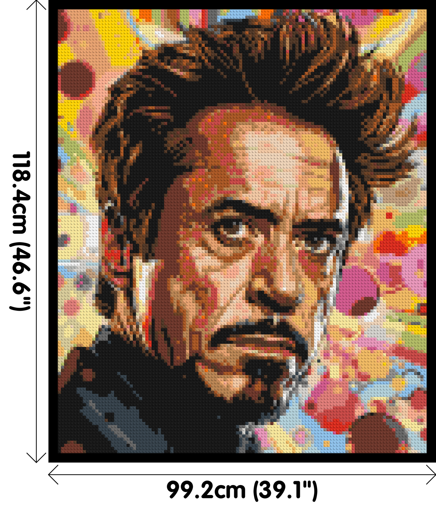 Robert Downey Jr. - Brick Art Mosaic Kit 5x6 large