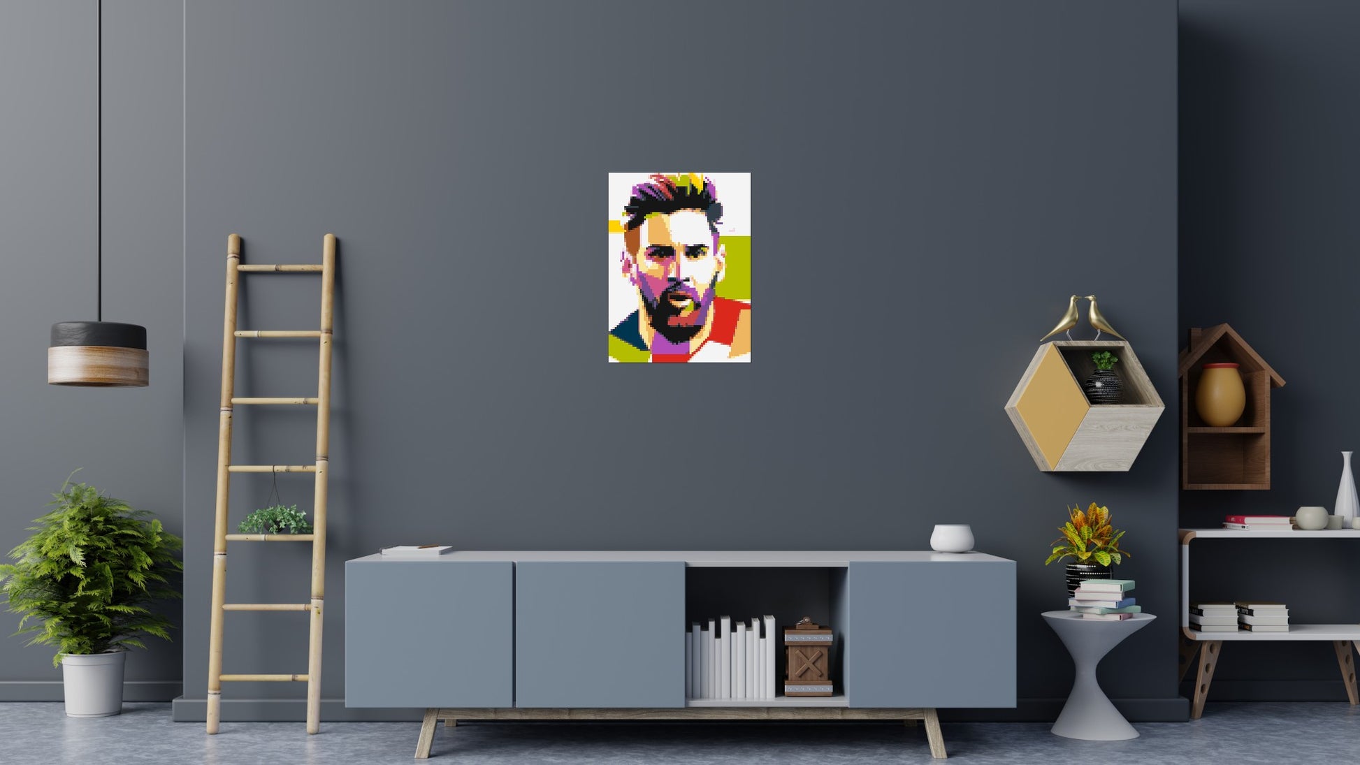 Messi #2 - Brick Art Mosaic Kit 3x4 scene