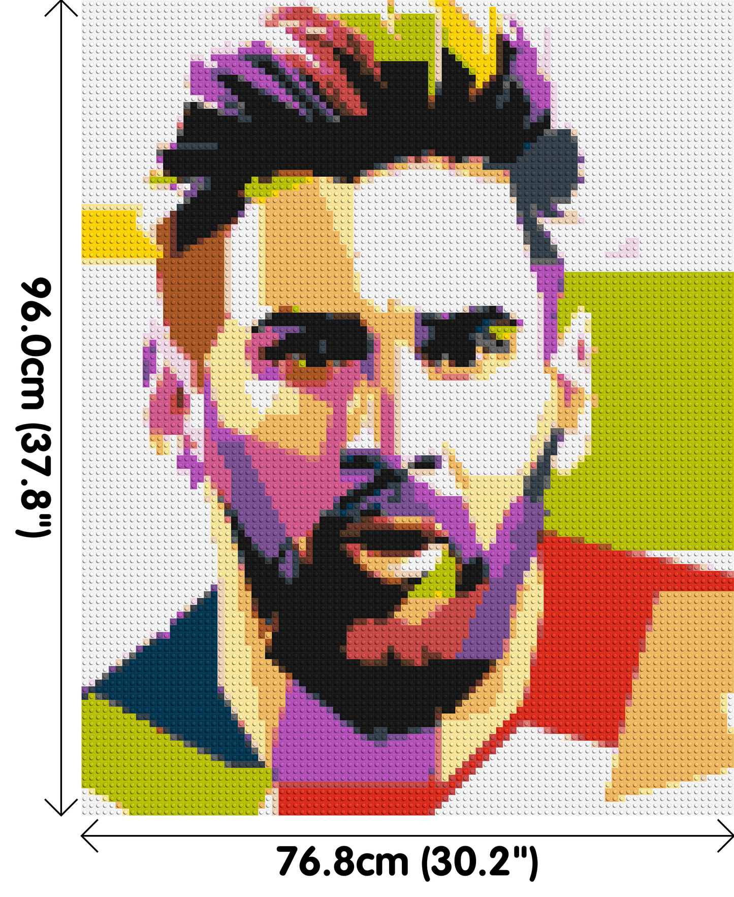 Messi #2 - Brick Art Mosaic Kit 4x5 large