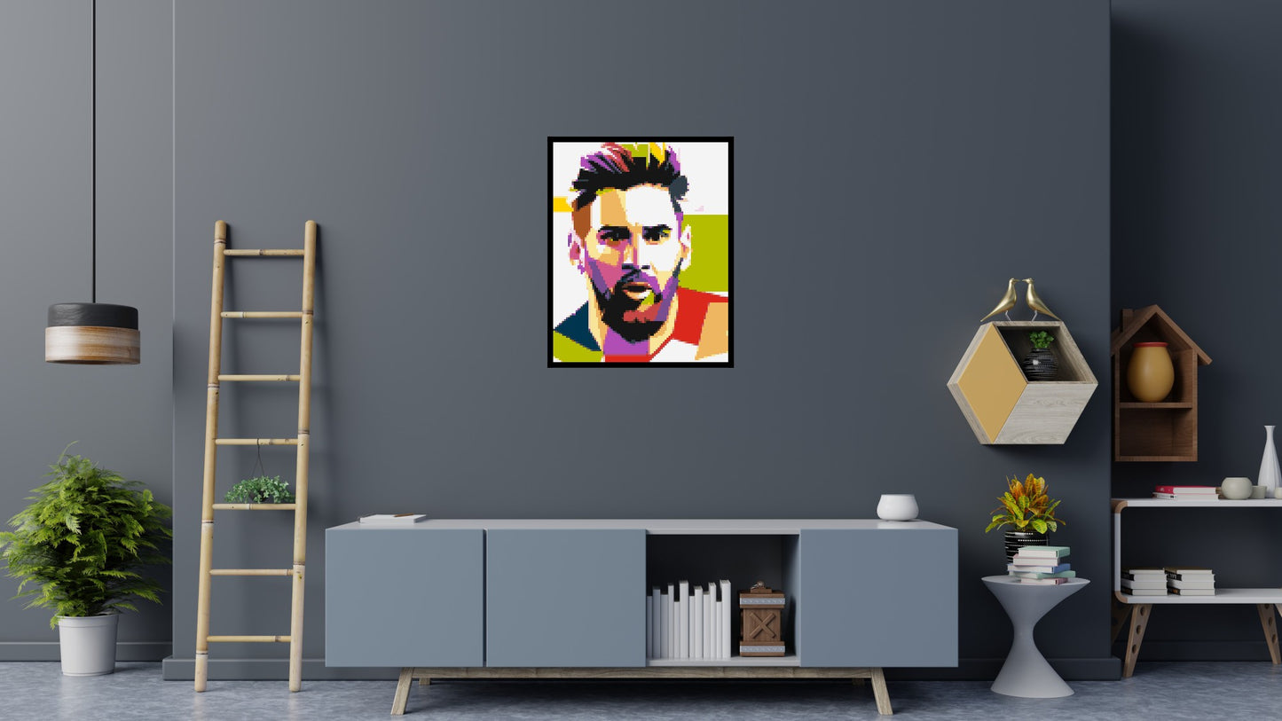 Messi #2 - Brick Art Mosaic Kit 4x5 large