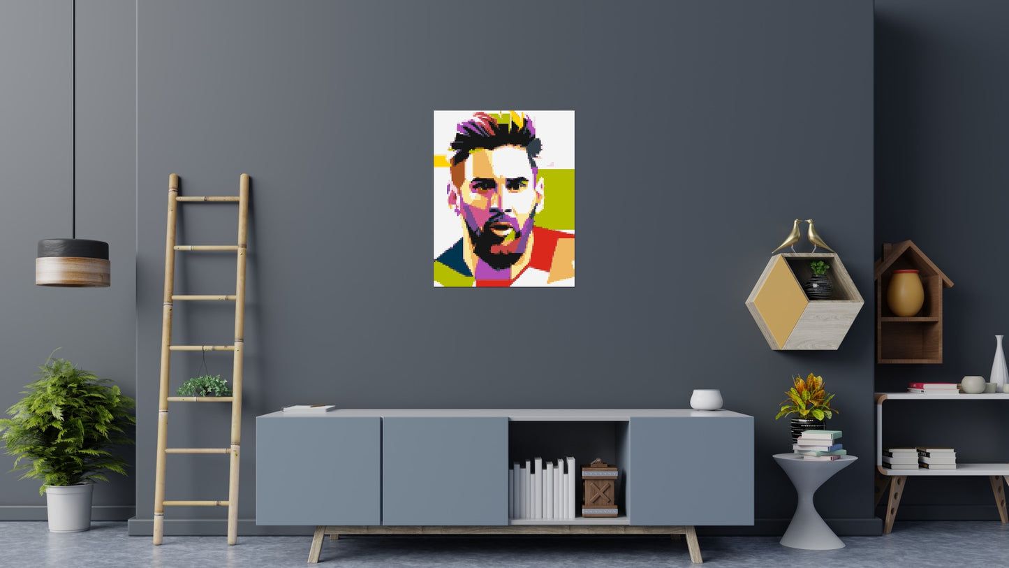 Messi #2 - Brick Art Mosaic Kit 4x5 large