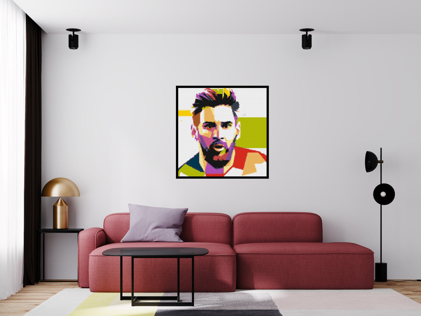 Messi #2 - Brick Art Mosaic Kit 5x5 large