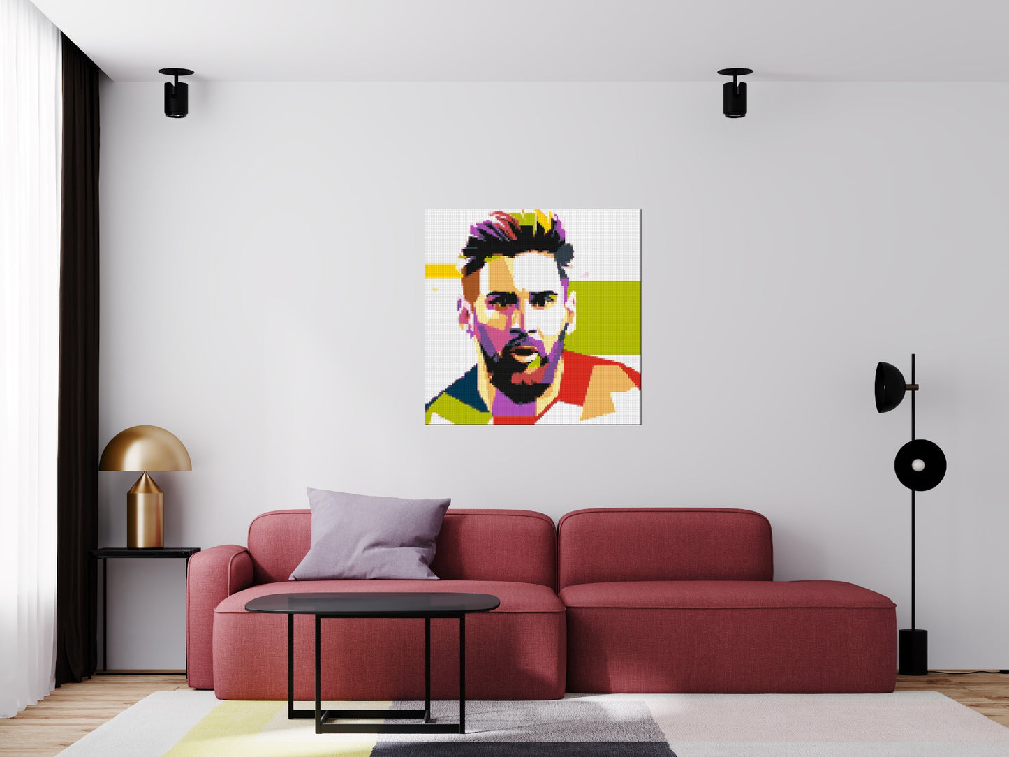 Messi #2 - Brick Art Mosaic Kit 5x5 large