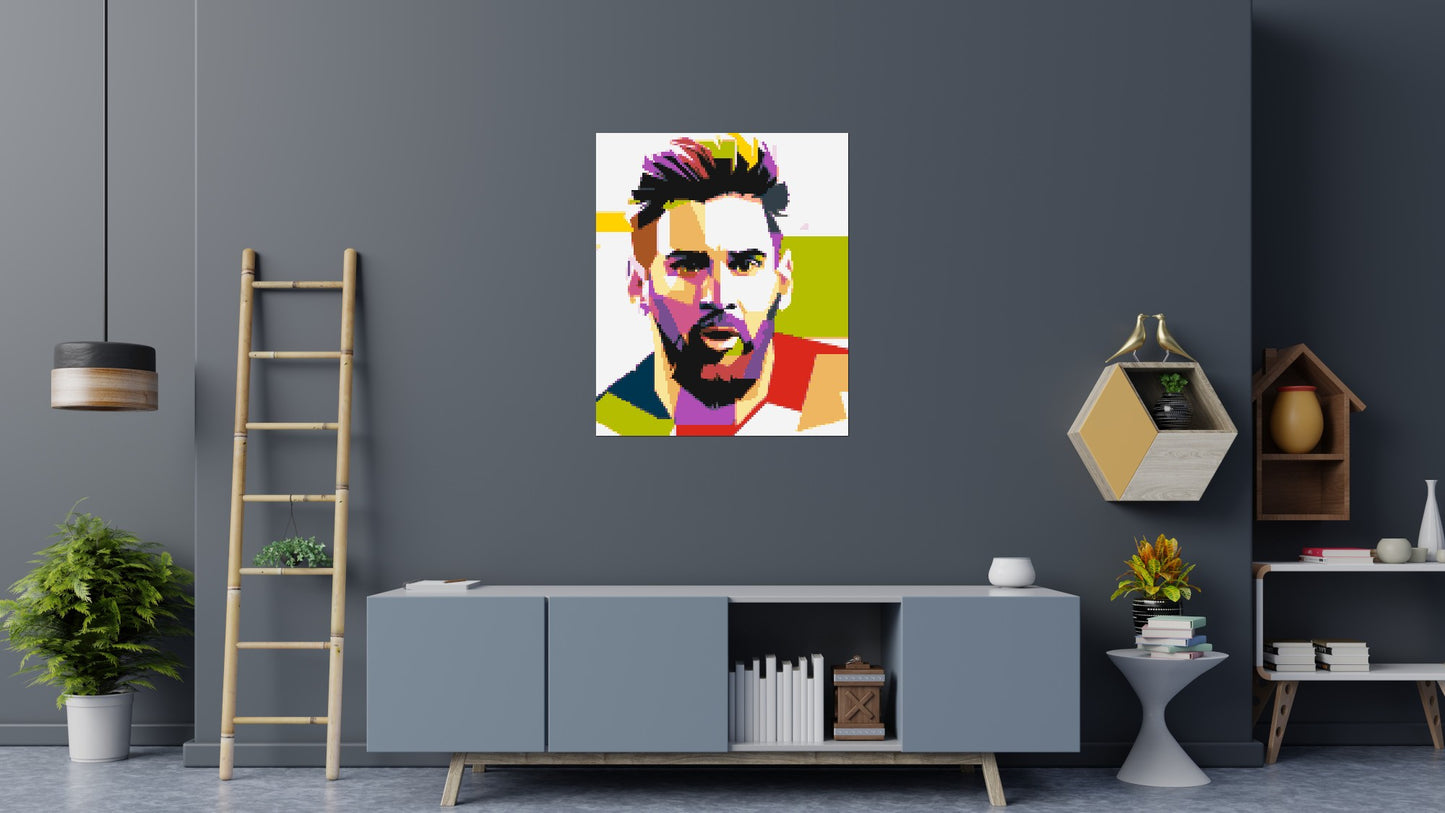 Messi #2 - Brick Art Mosaic Kit 5x6 large