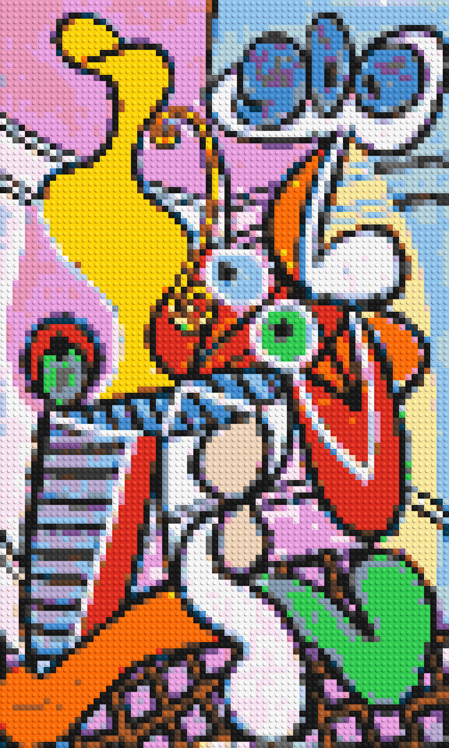 Great Still Life on a Pedestal by Pablo Picasso - Brick Art Mosaic Kit 3x5 large