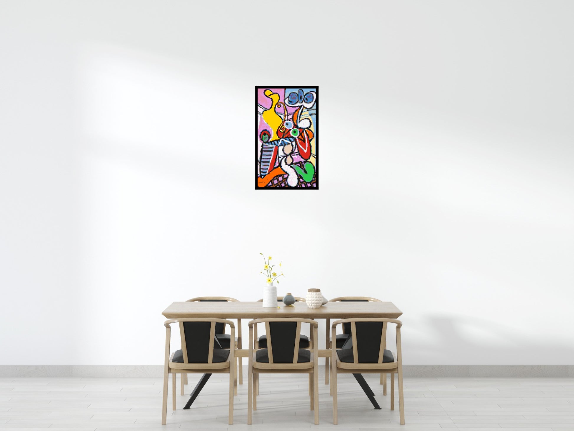 Great Still Life on a Pedestal by Pablo Picasso - Brick Art Mosaic Kit 3x5 scene with frame