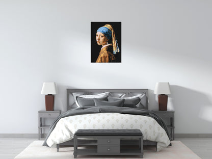 Girl with a Pearl Earring by Johannes Vermeer - Brick Art Mosaic Kit 3x4 large