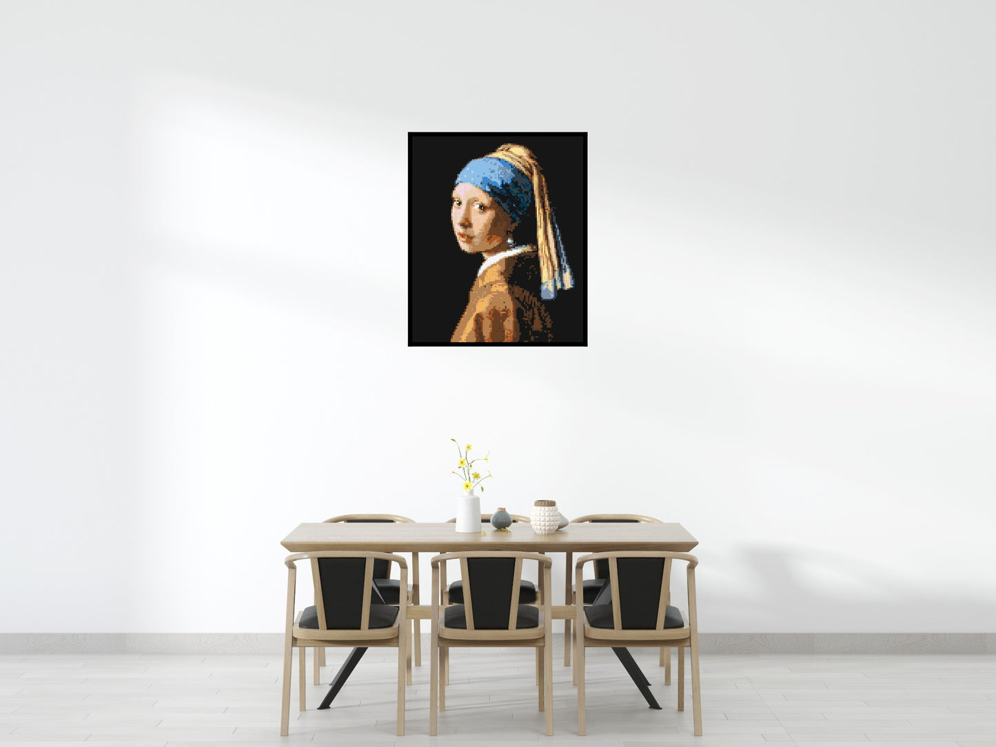 Girl with a Pearl Earring by Johannes Vermeer - Brick Art Mosaic Kit 5x6 large