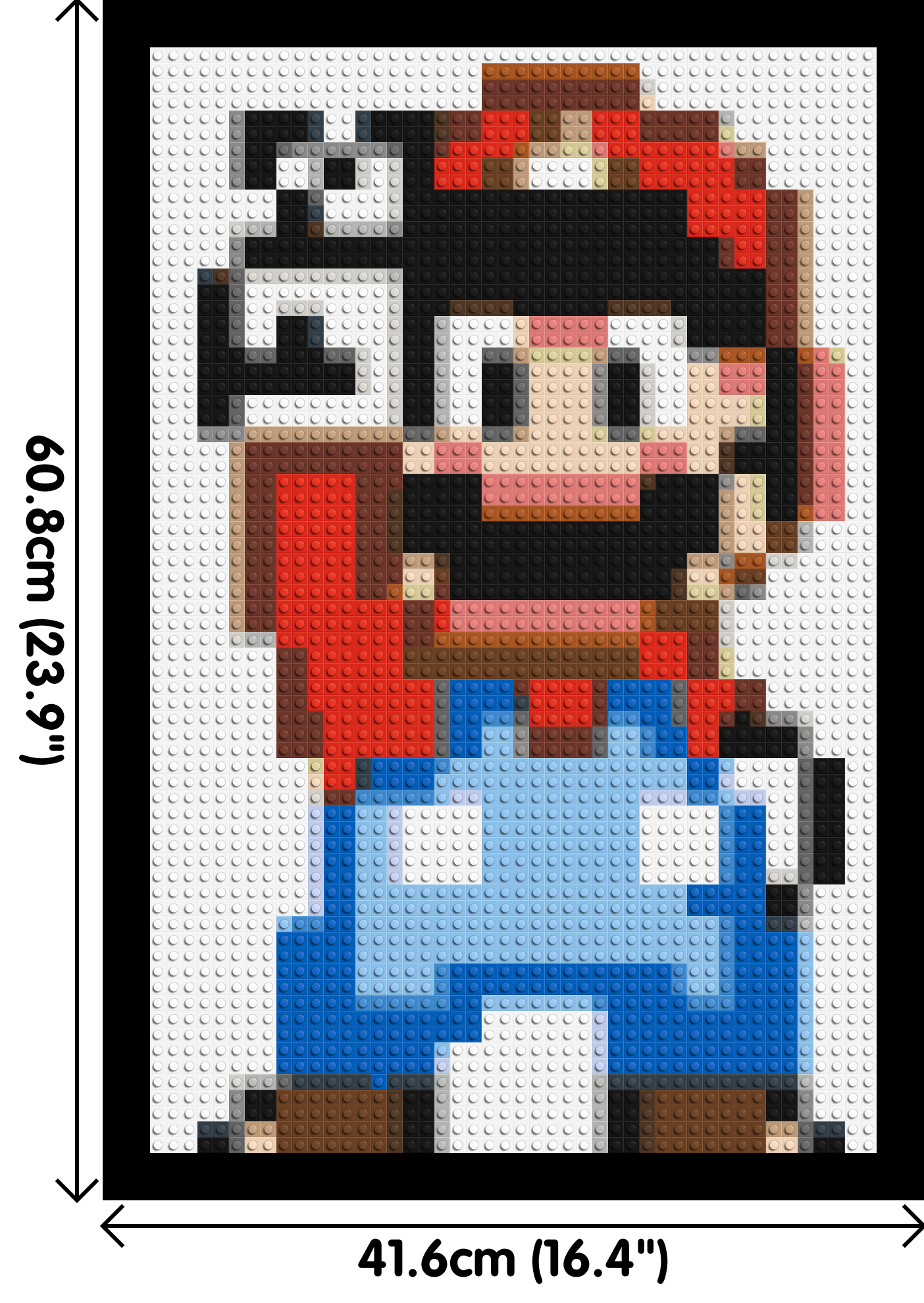 Mario Pixel Art - Brick Art Mosaic Kit 2x3 large