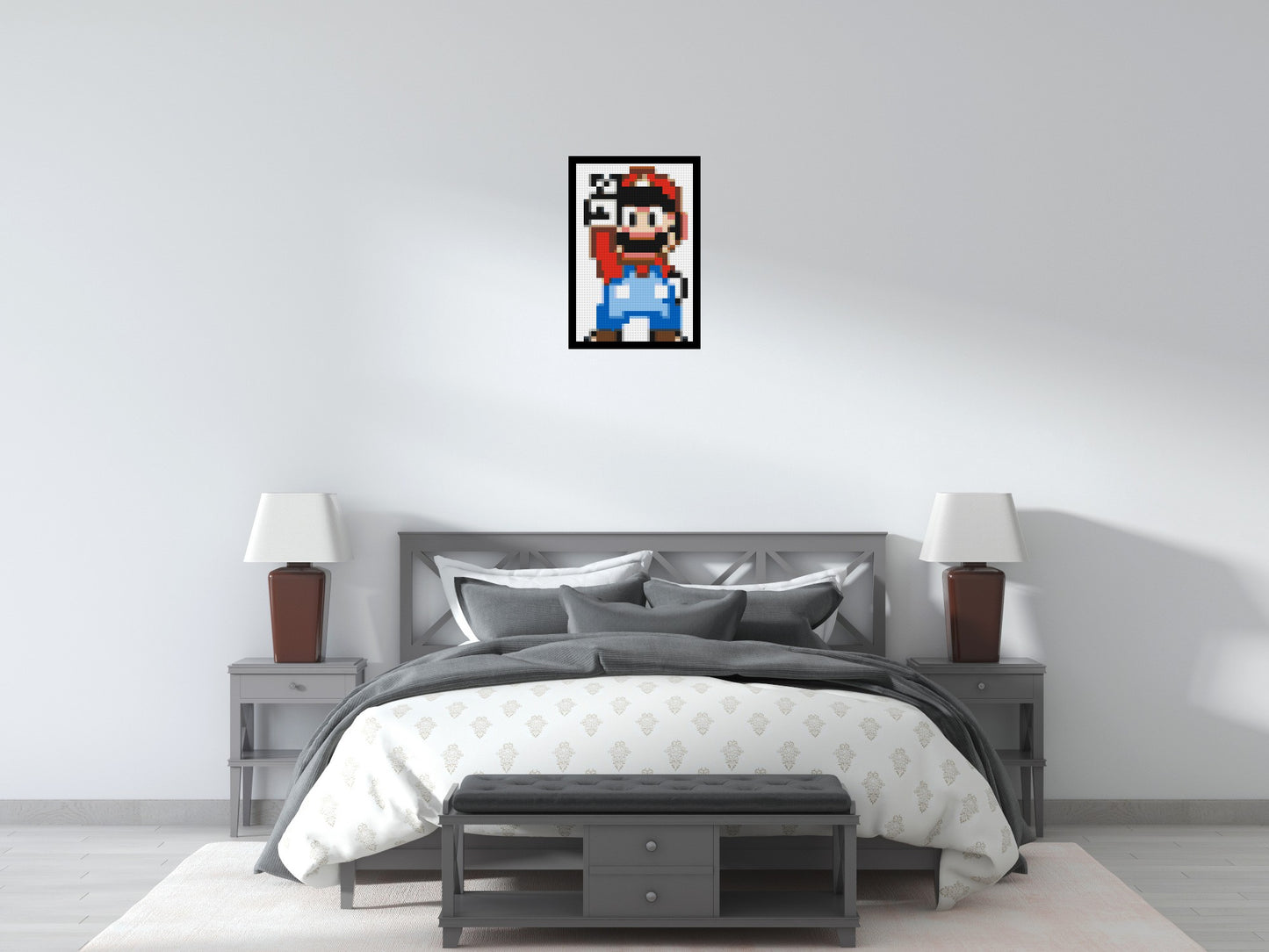 Mario Pixel Art - Brick Art Mosaic Kit 2x3 large